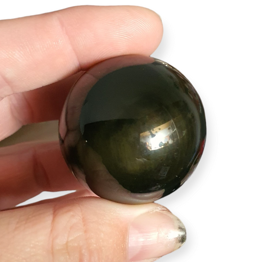 Crystals - Obsidian (Rainbow) Sphere