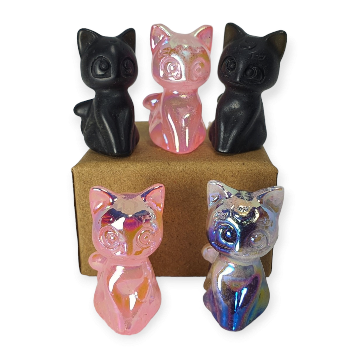 Crystals - Luna Moon Cat Mini Carvings