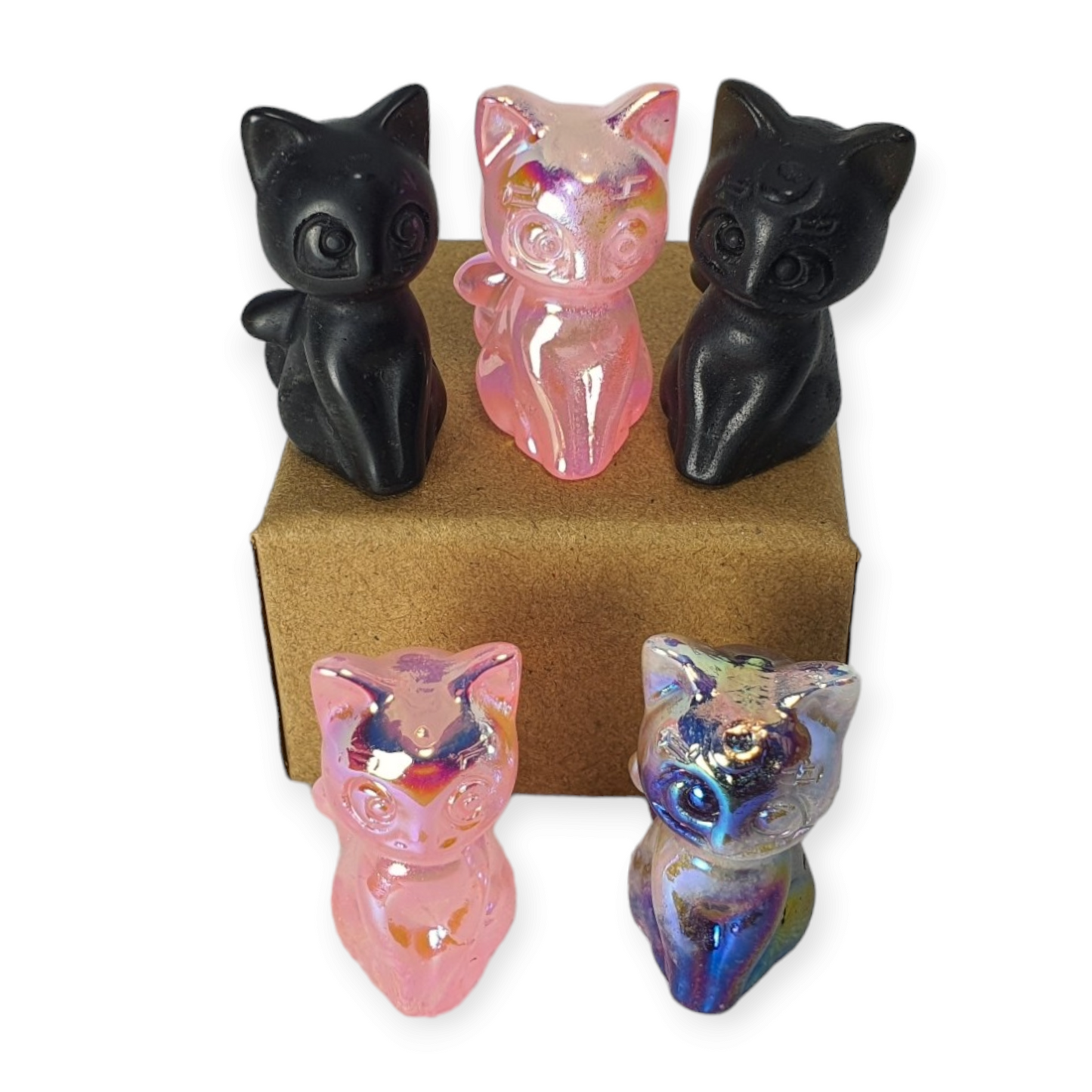 Crystals - Luna Moon Cat Mini Carvings