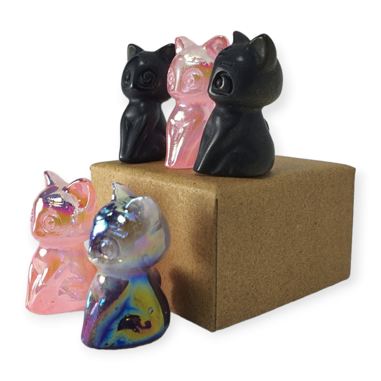 Crystals - Luna Moon Cat Mini Carvings