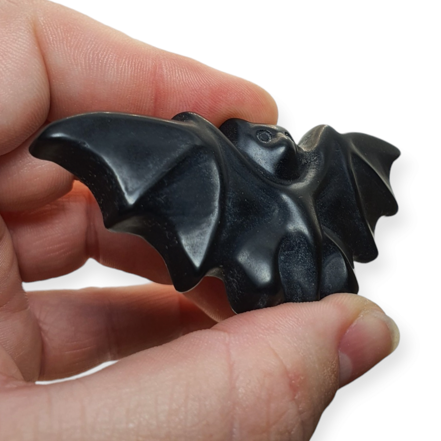 Crystals - Obsidian (Black) Bat Carvings