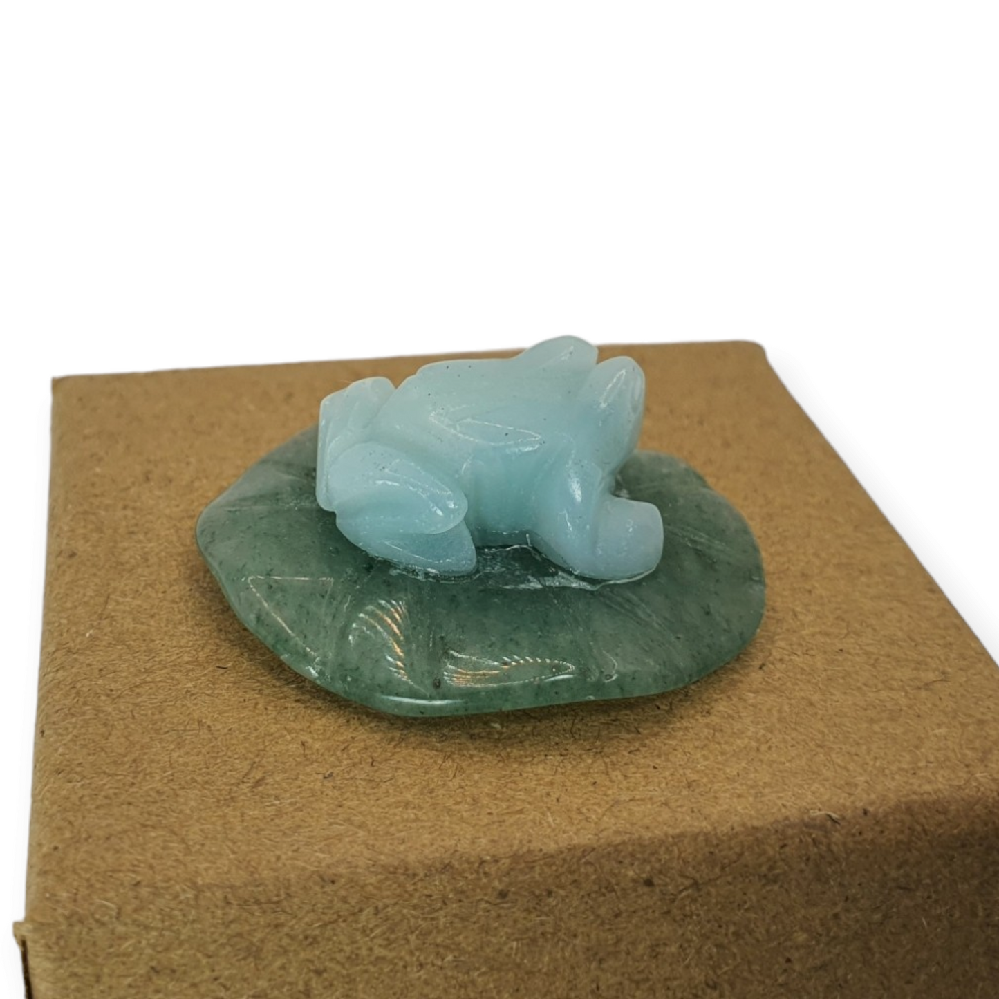 Crystals - Frog on Lily Pad Mini Carvings