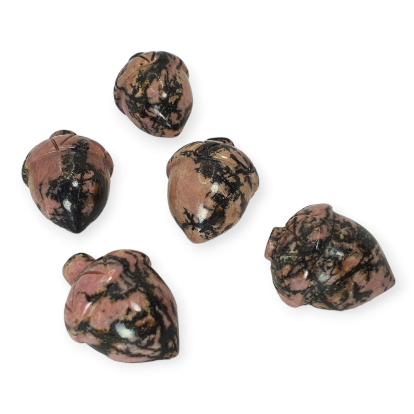 Crystals - Rhodonite Mini Acorn Carvings