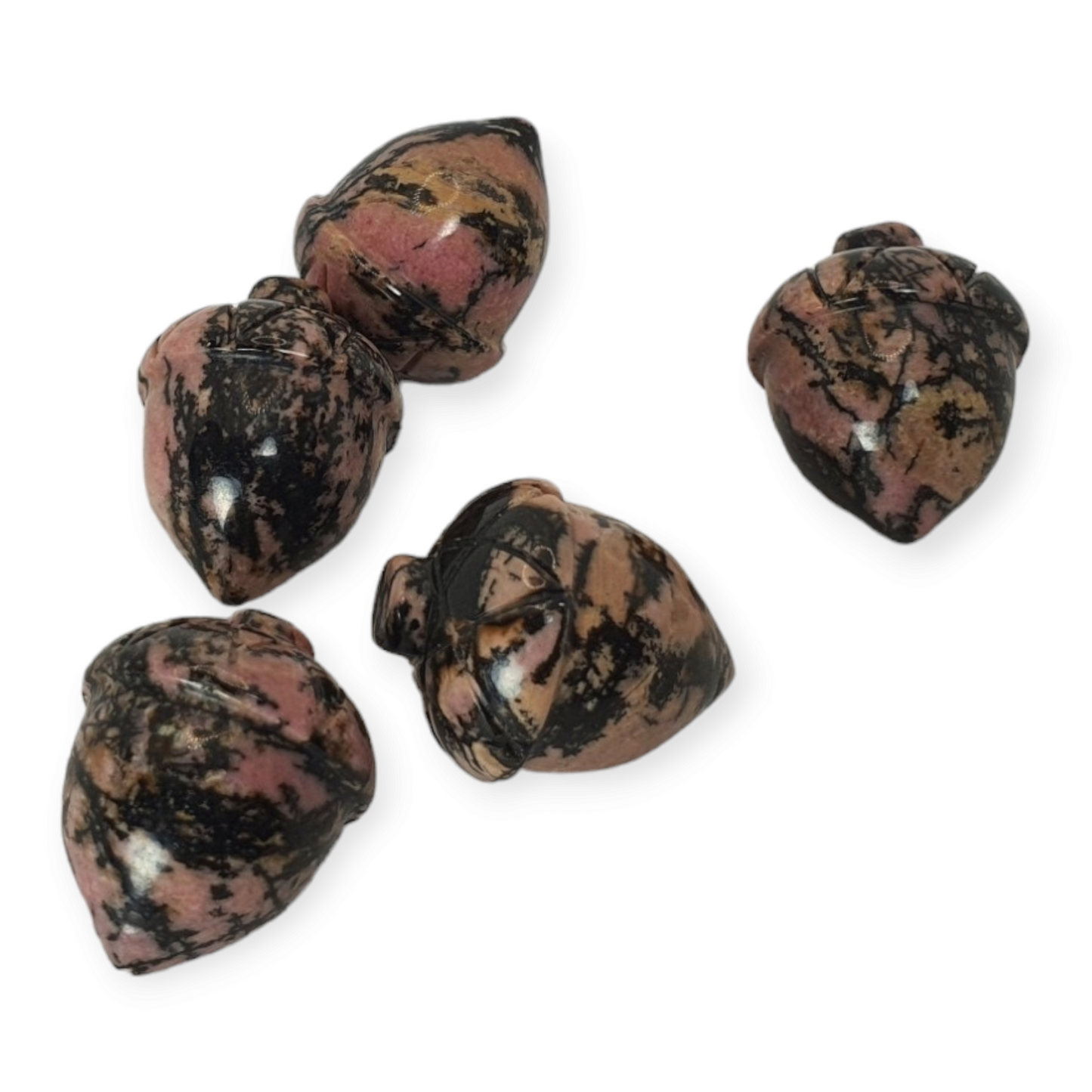 Crystals - Rhodonite Mini Acorn Carvings