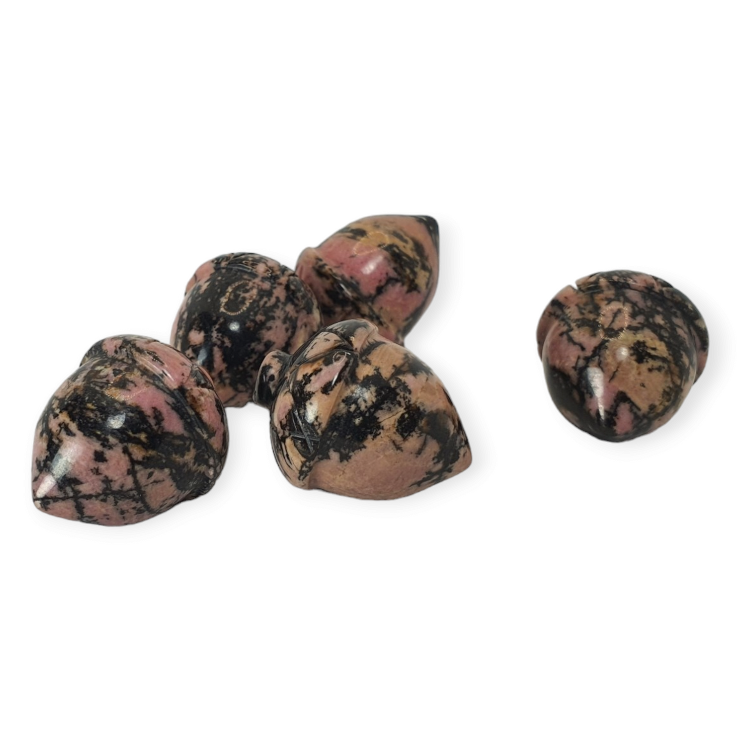 Crystals - Rhodonite Mini Acorn Carvings