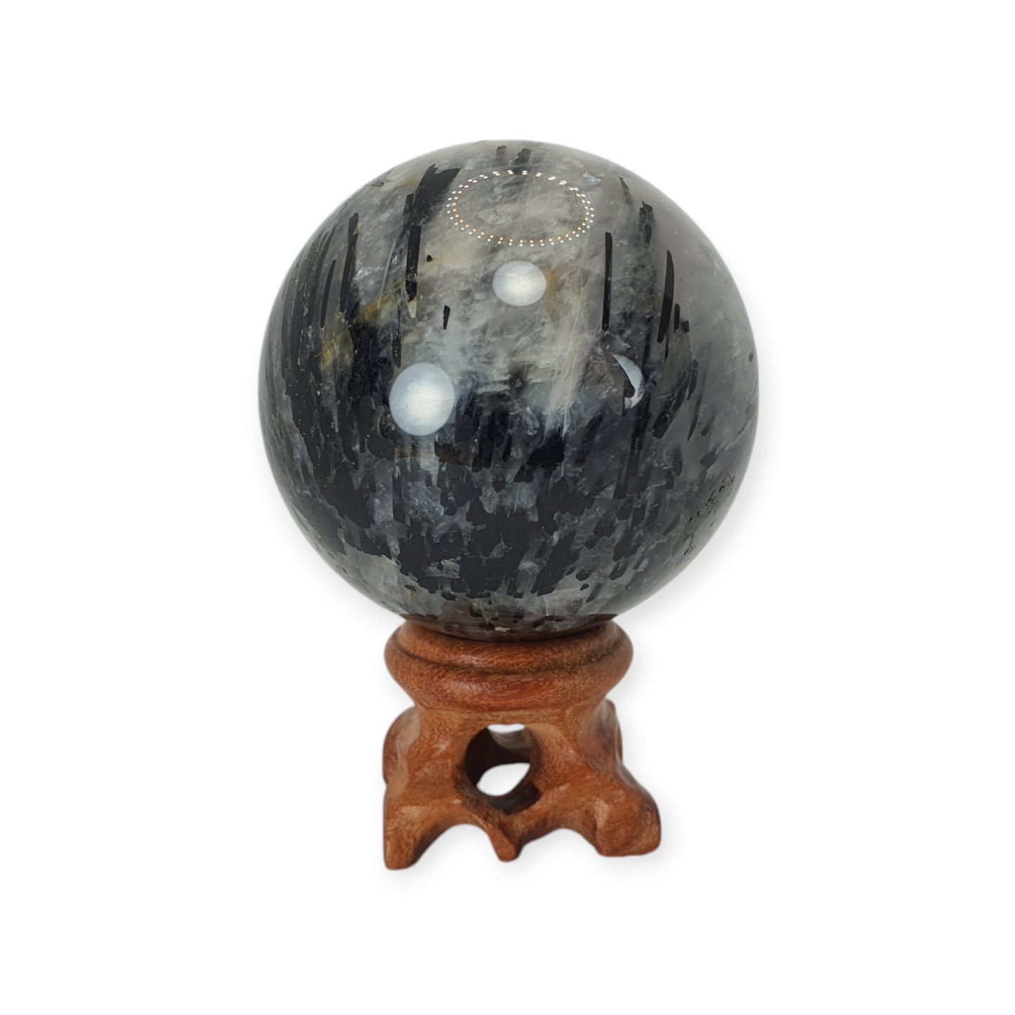 Crystals - Tourmalinated Quartz Sphere