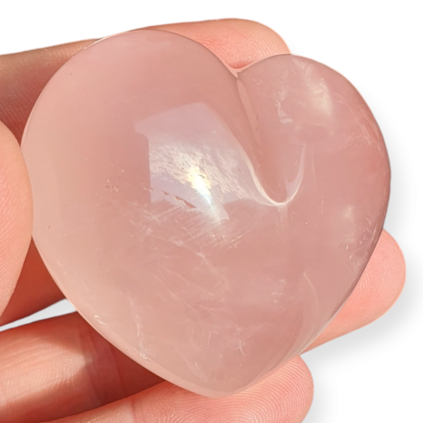 Crystals - Quartz (Rose) Polished Heart - C