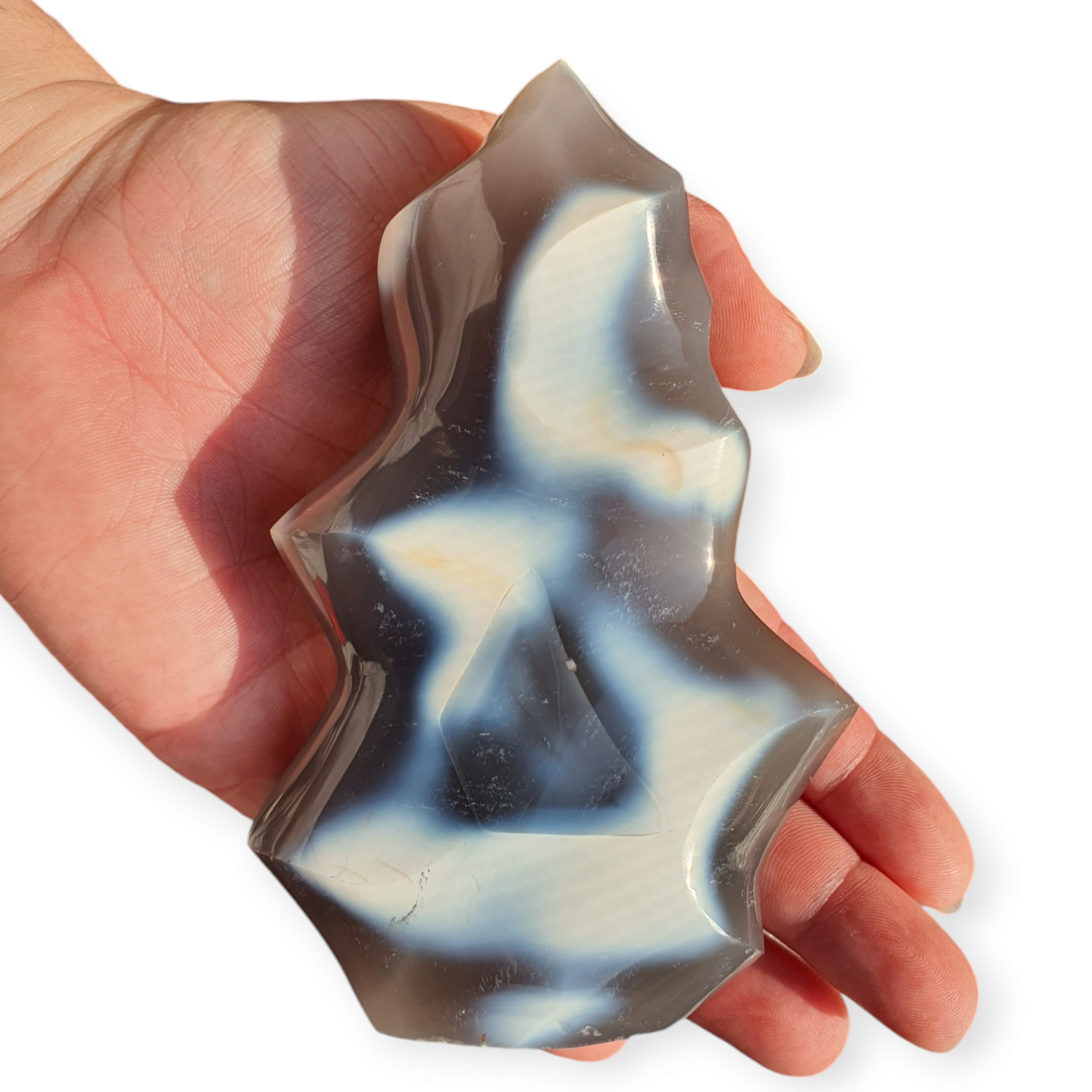 Crystals - Agate (Orca) Polished Flame