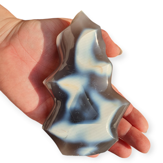 Crystals - Agate (Orca) Polished Flame