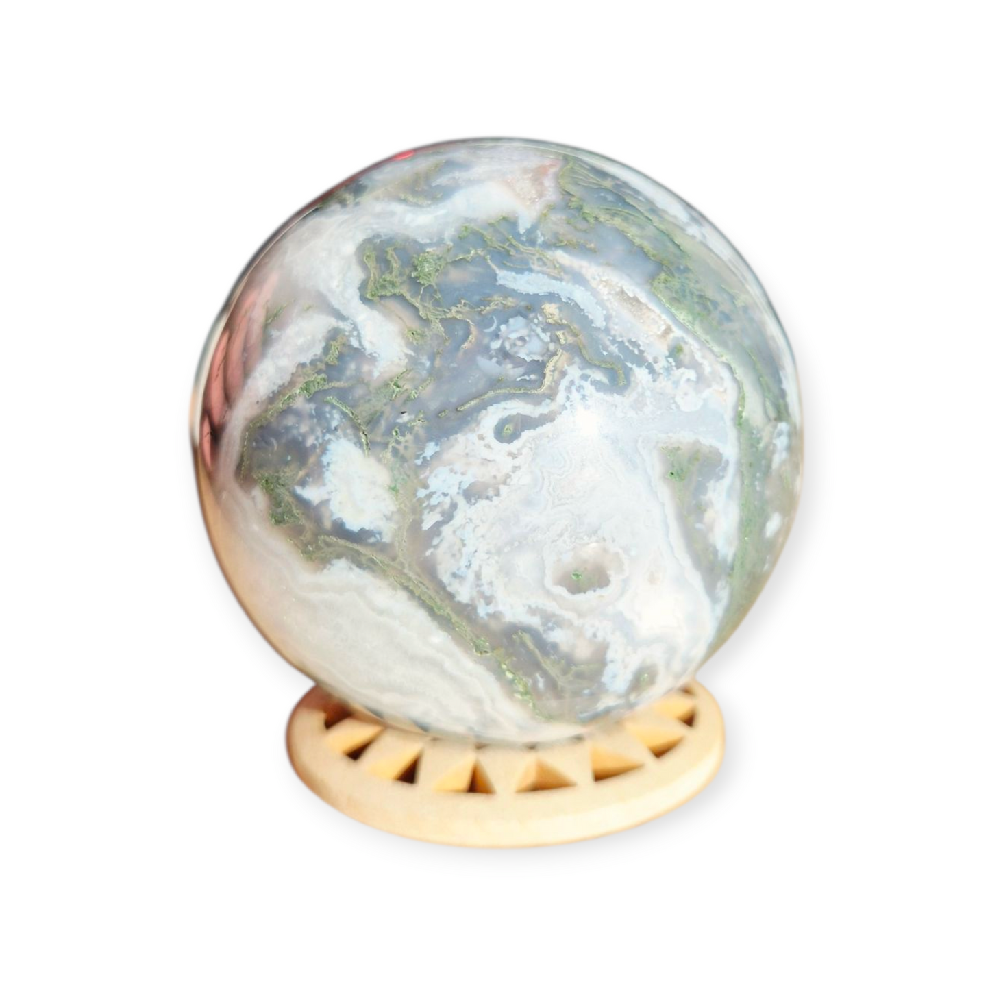 Crystals - Moss Agate Sphere