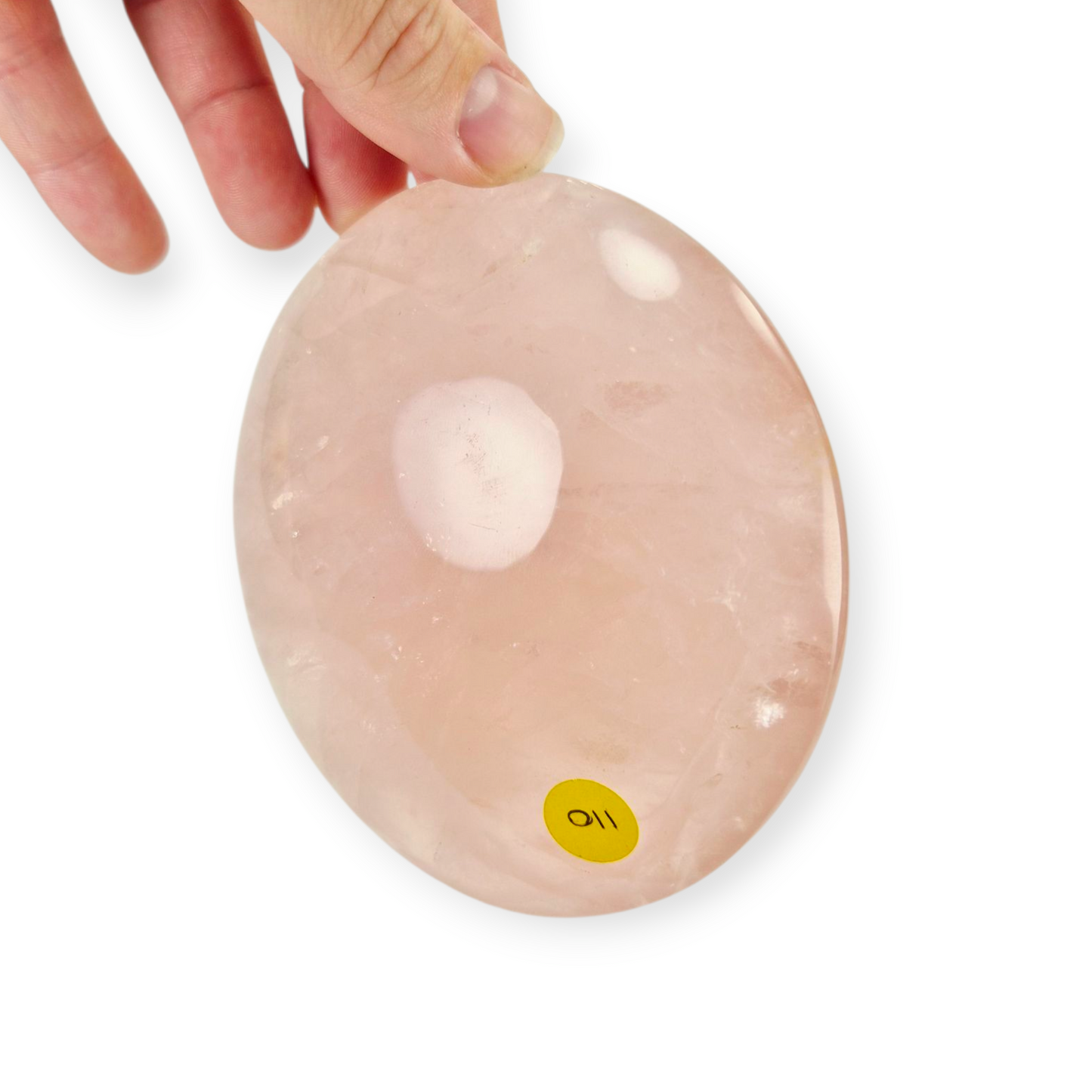 Crystals - Rose Quartz Discus/Disc Freeform