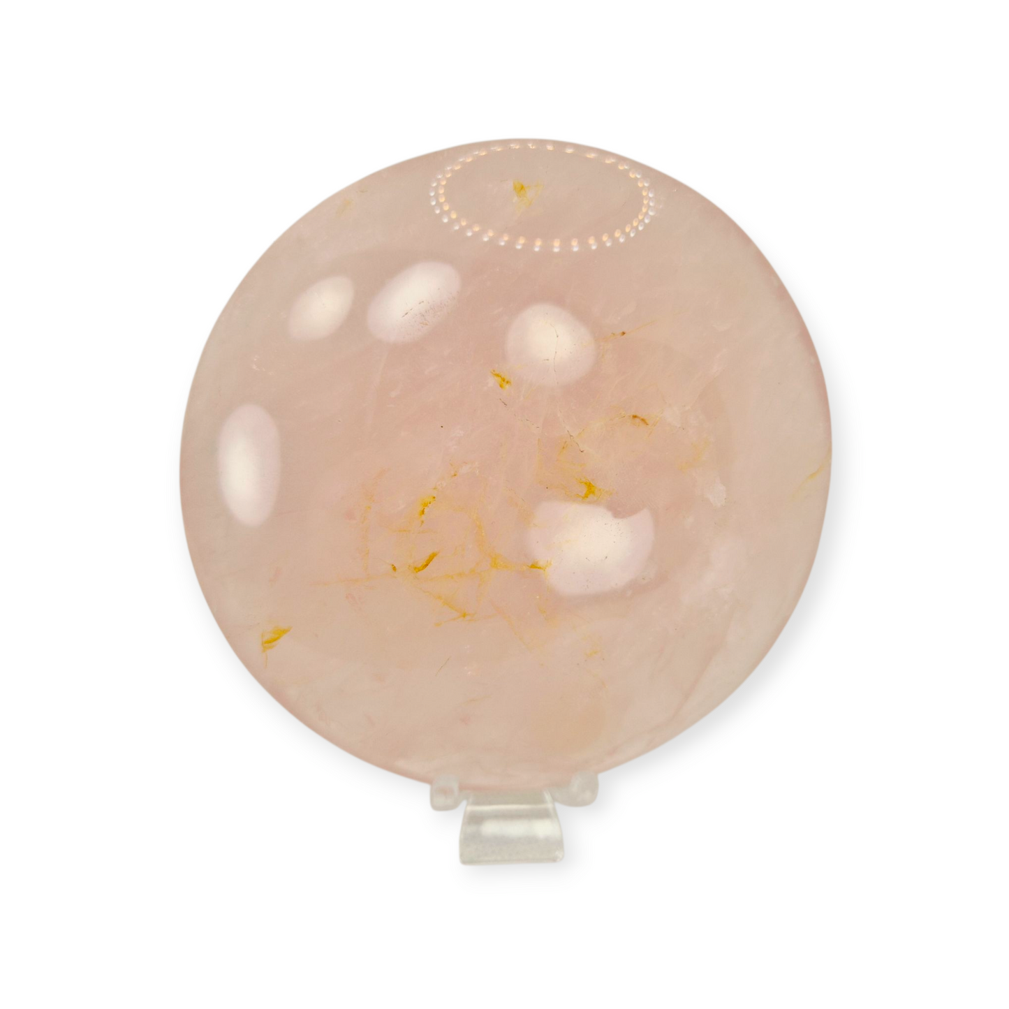 Crystals - Rose Quartz Discus/Disc Freeform