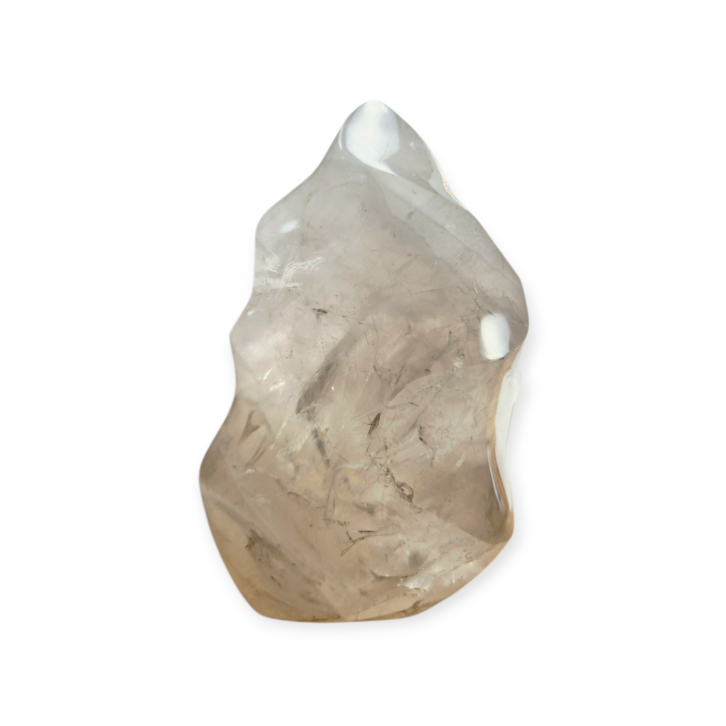 Crystals - Clear Quartz Polished Flame