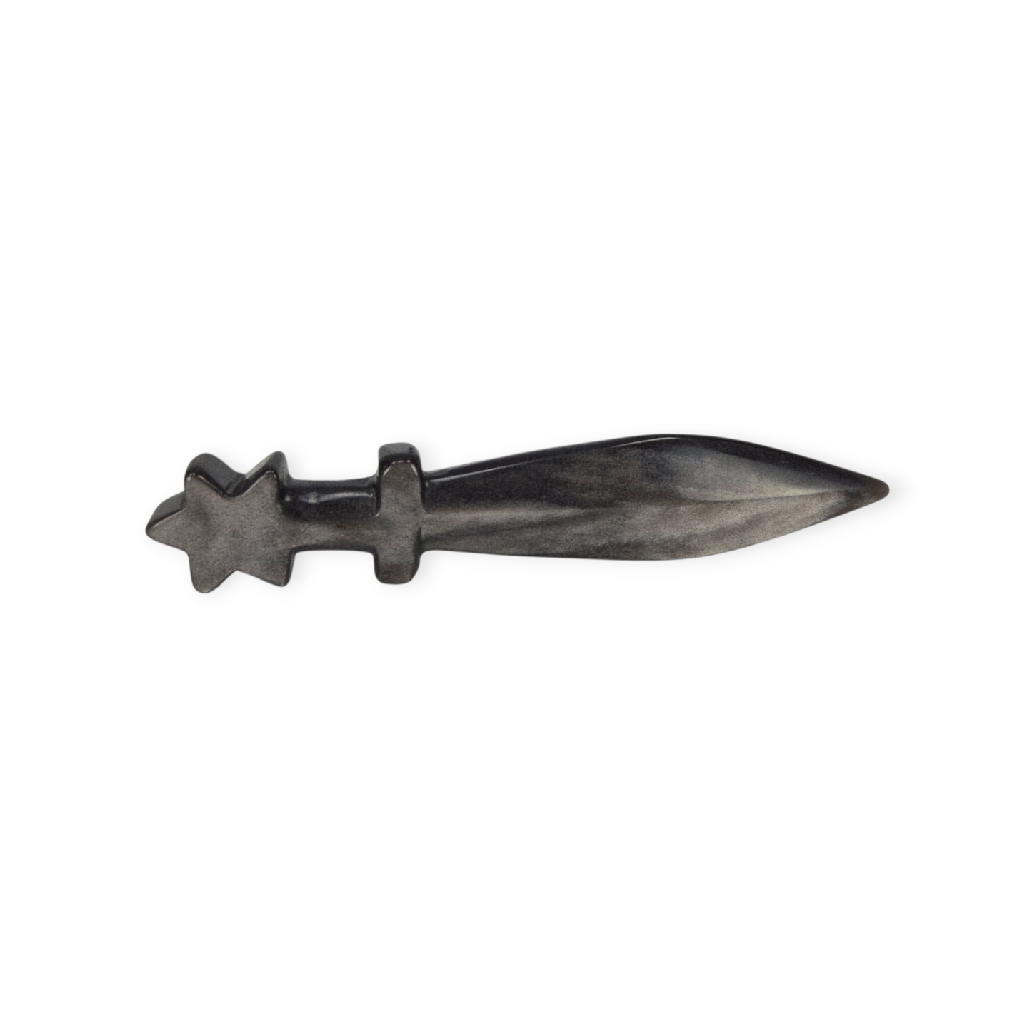 Crystals - Silver Sheen Obsidian Dagger Carving