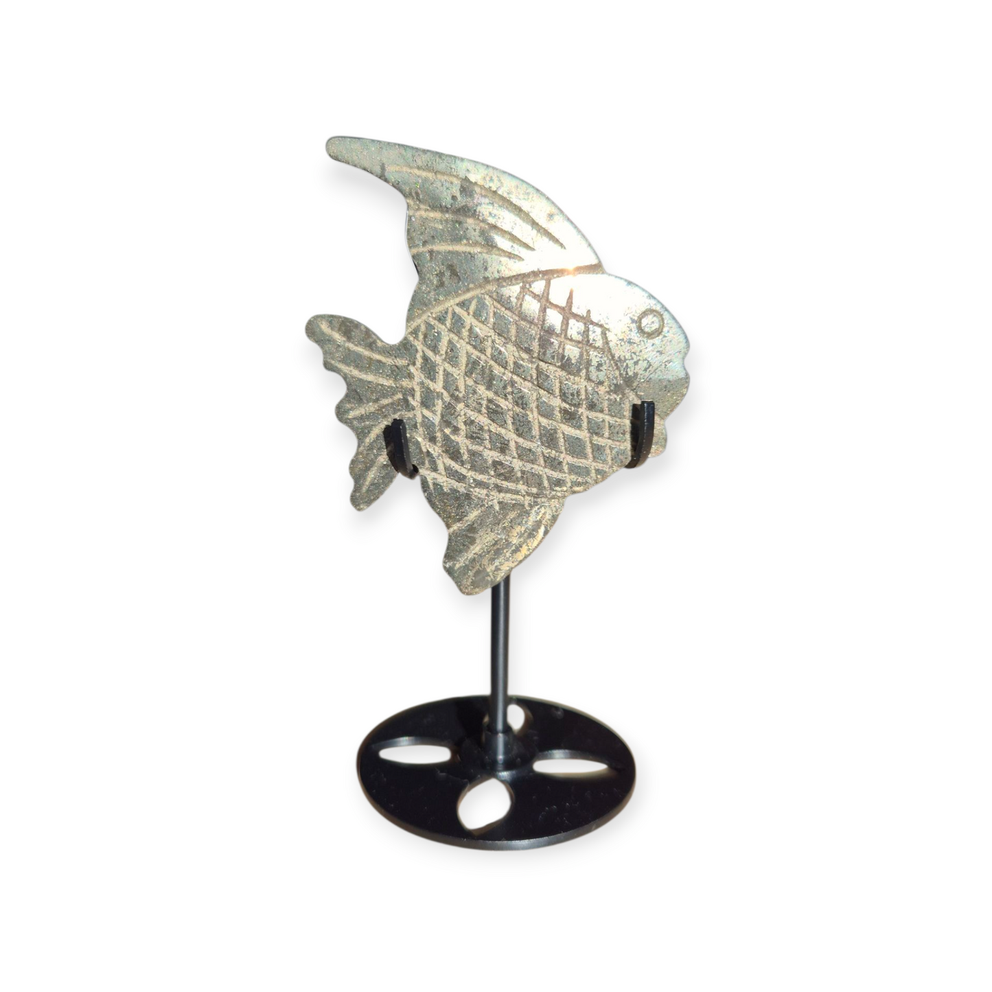 Crystals - Pyrite Fish Carving