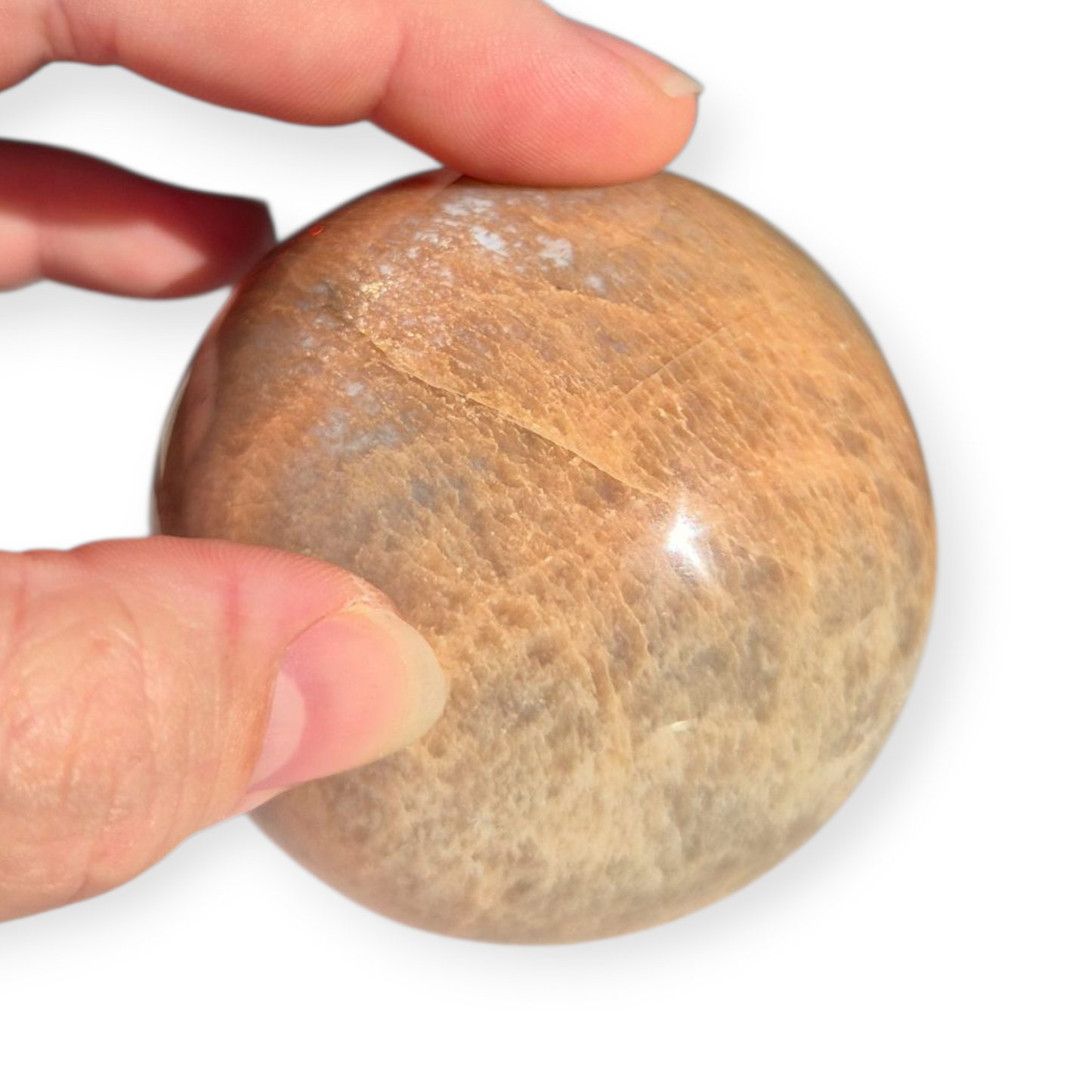 Crystals - Peach Moonstone Sphere