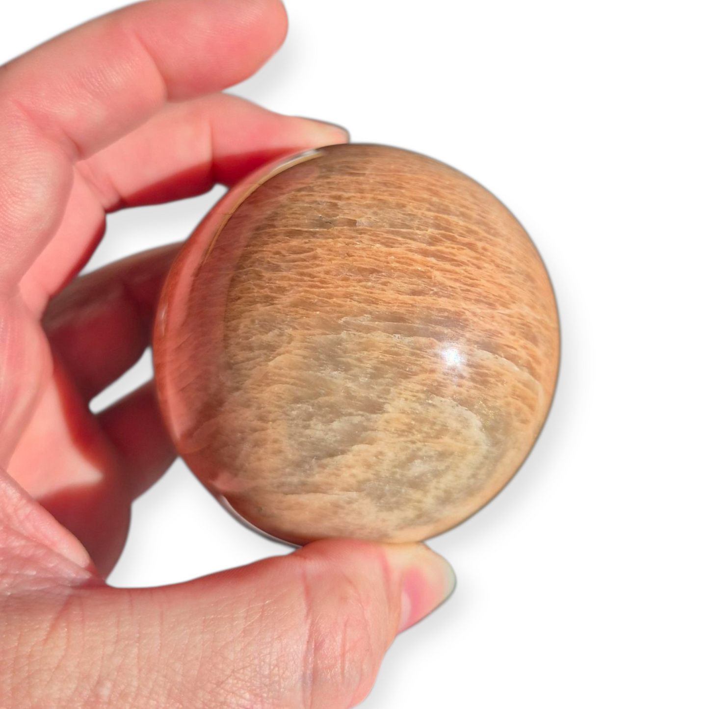 Crystals - Peach Moonstone Sphere