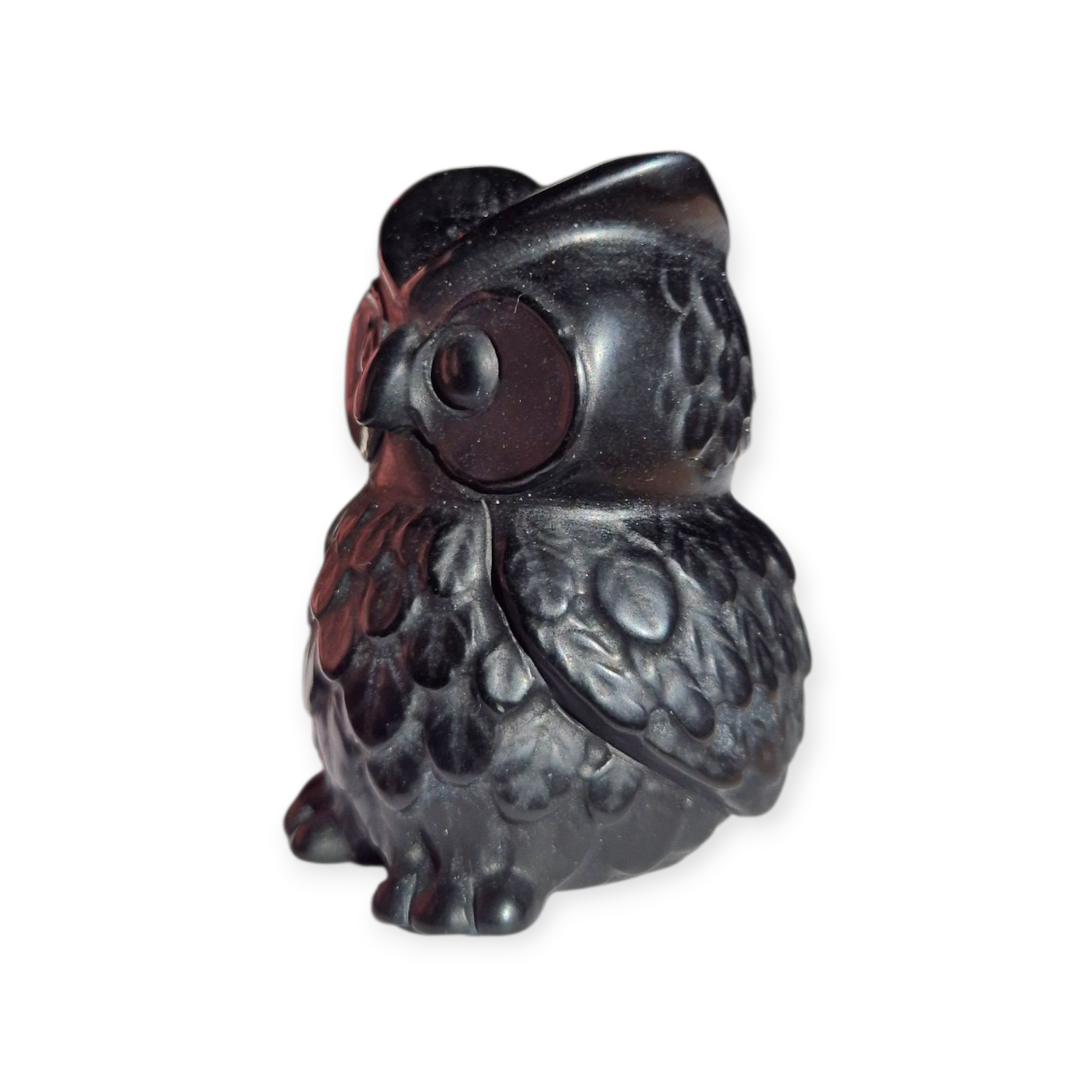Crystals - Black Obsidian Owl Carving
