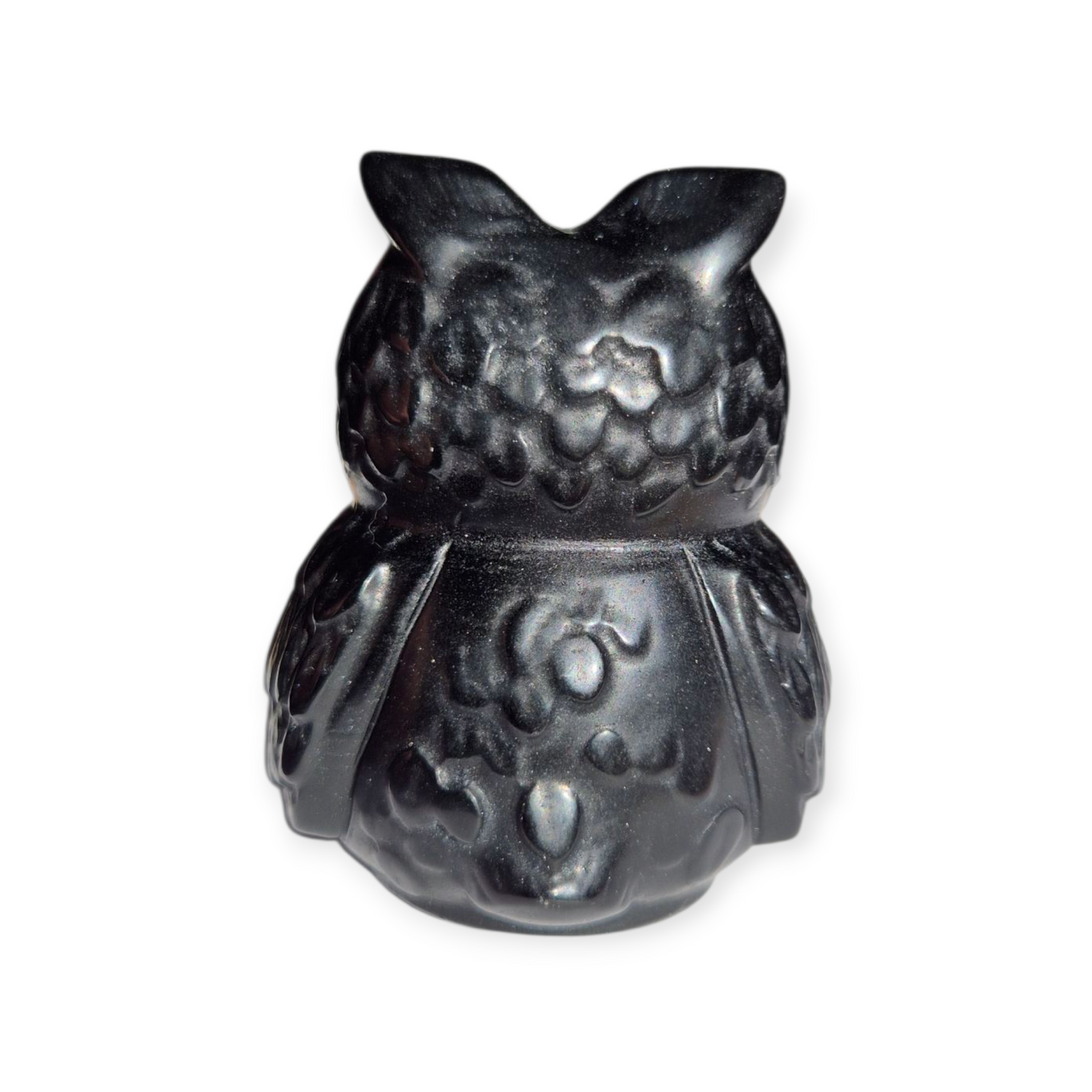 Crystals - Black Obsidian Owl Carving