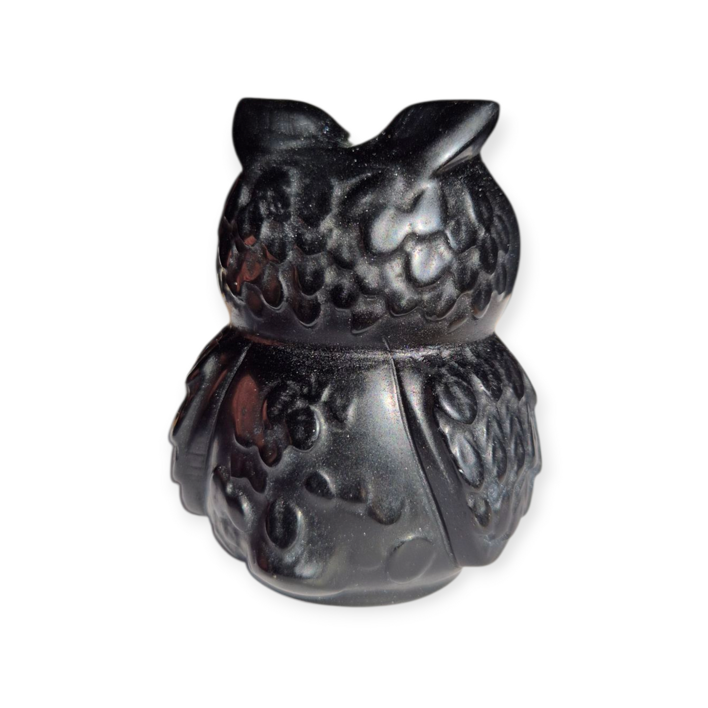 Crystals - Black Obsidian Owl Carving