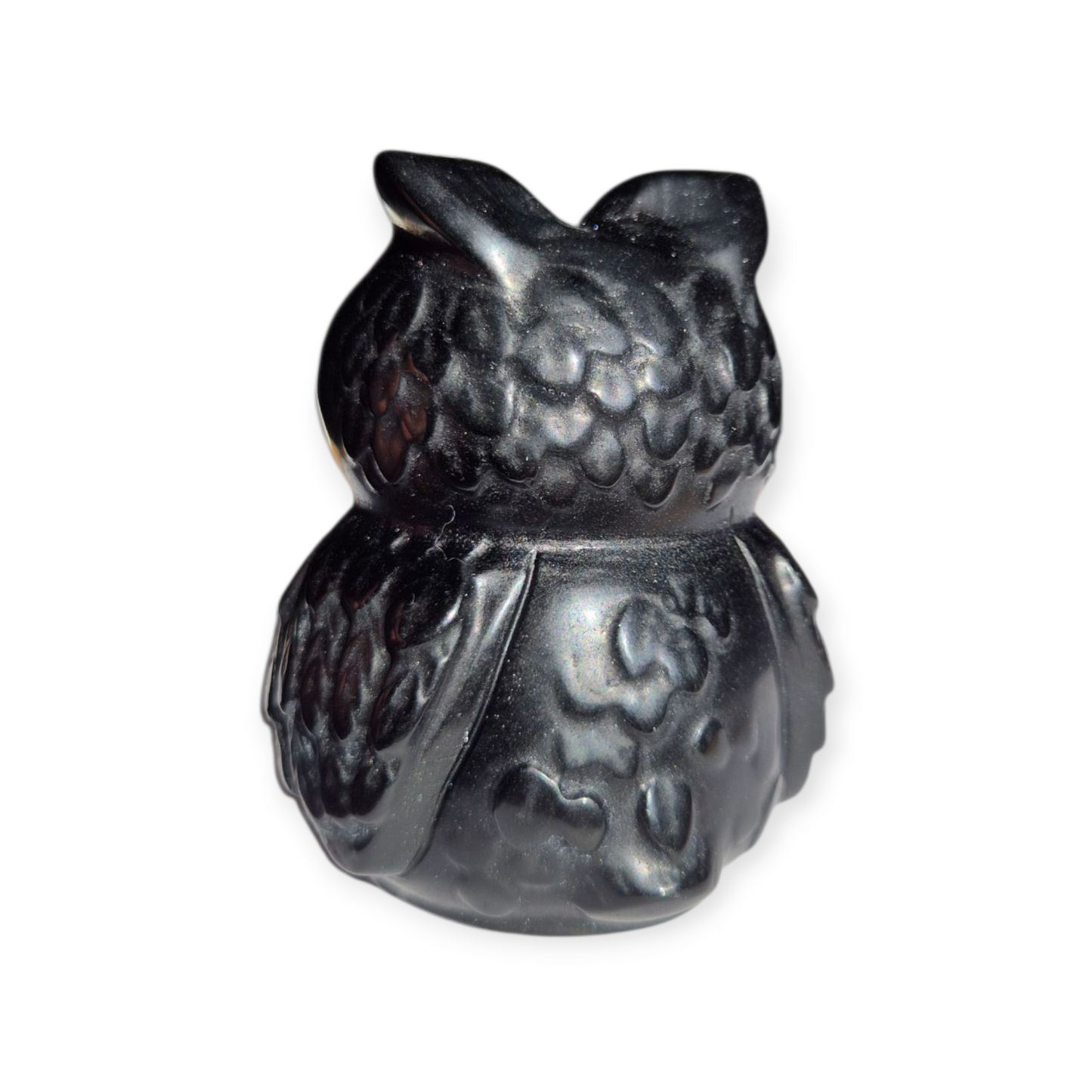 Crystals - Black Obsidian Owl Carving