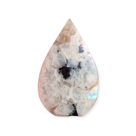 Crystals - Rainbow Moonstone (with Smoky Quartz inclusions) Freeform