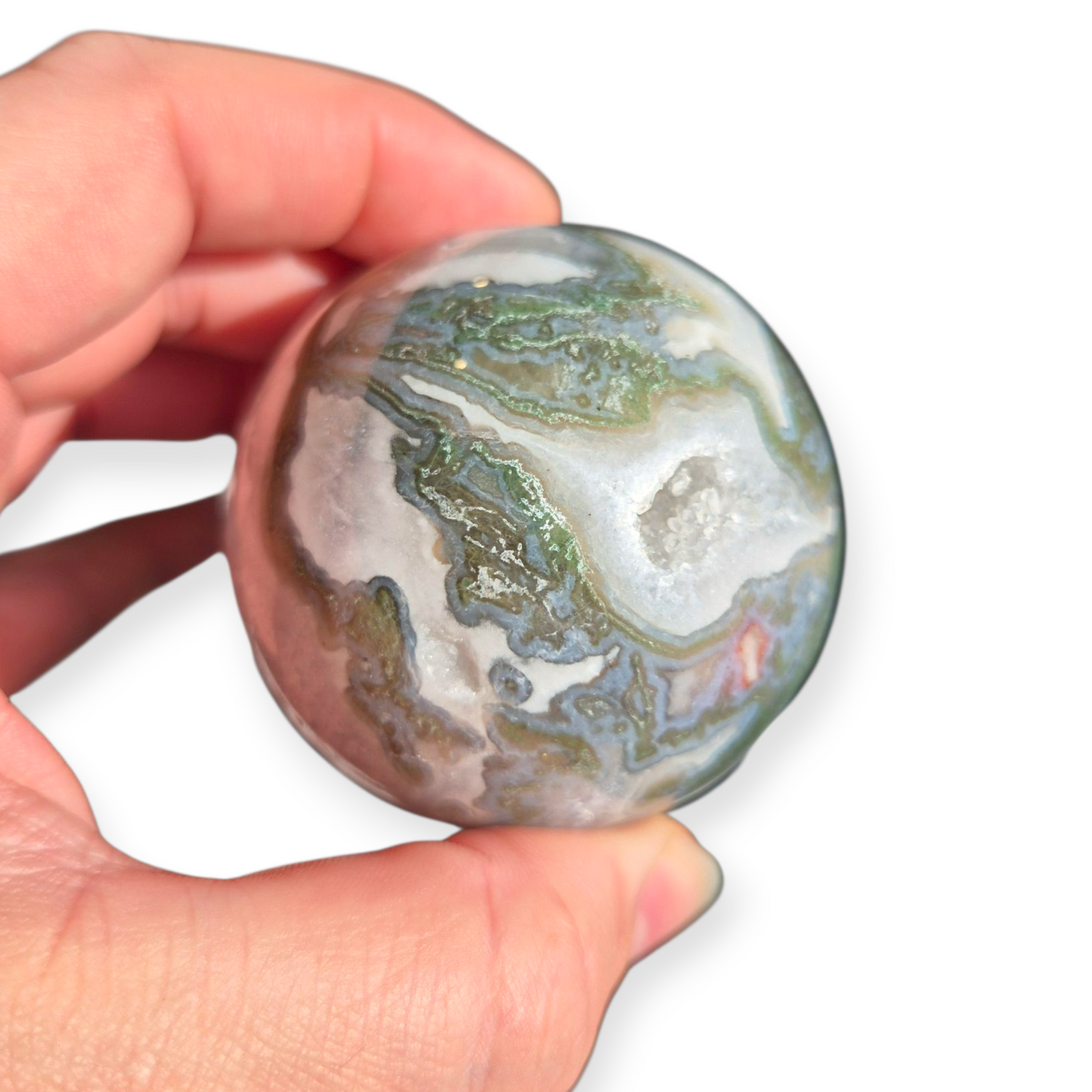 Crystals - Moss Agate Sphere