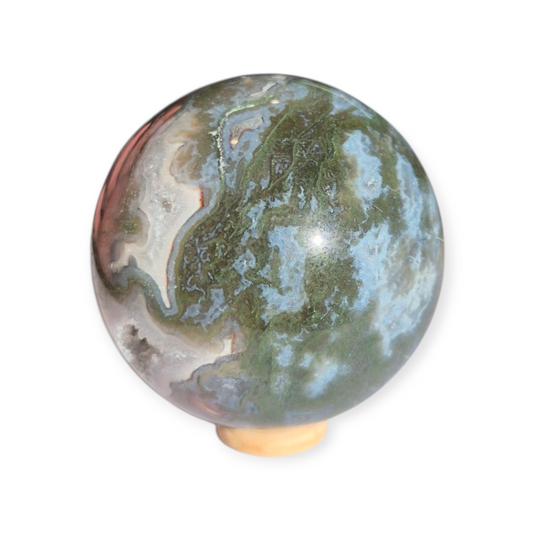 Crystals - Moss Agate Sphere