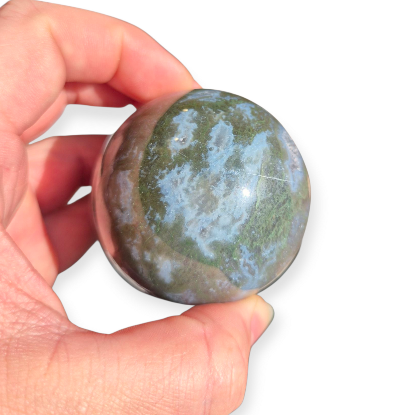 Crystals - Moss Agate Sphere