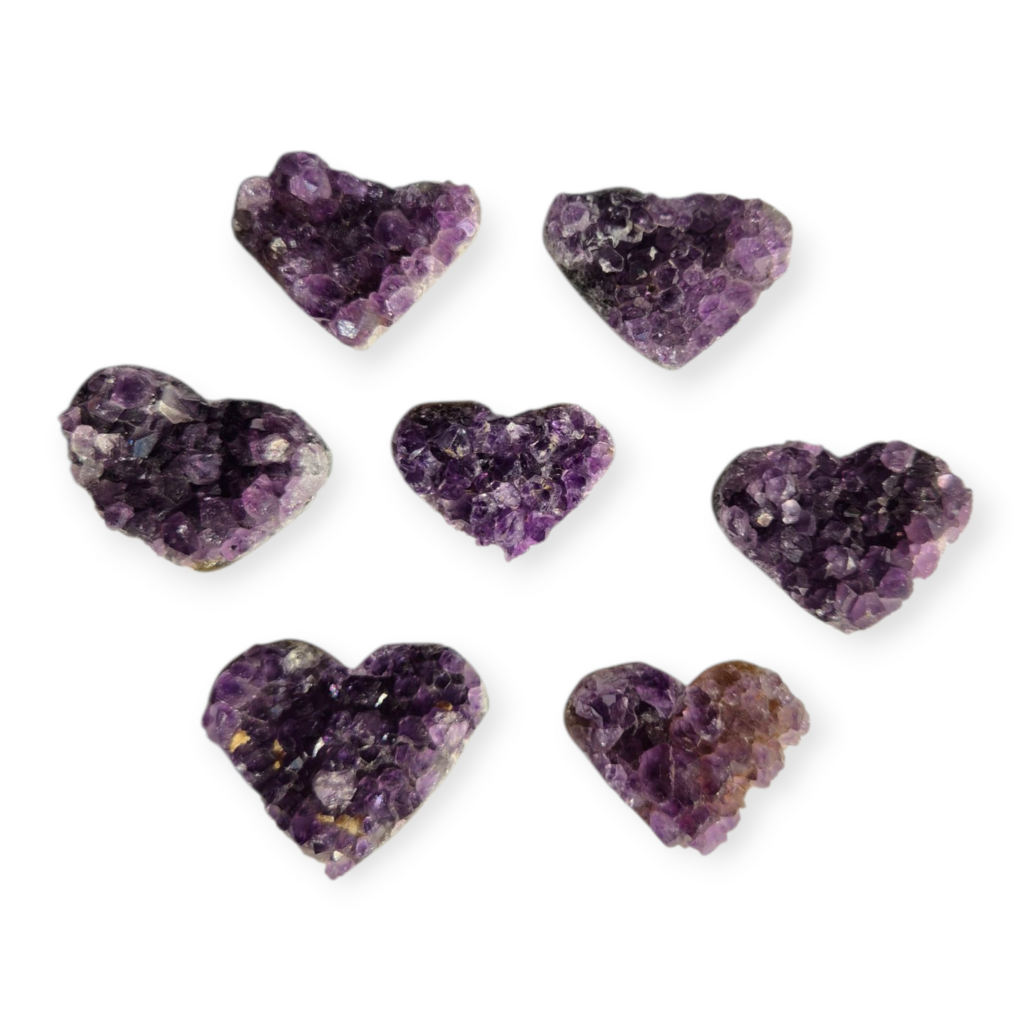 Crystals - Amethyst Cluster Hearts