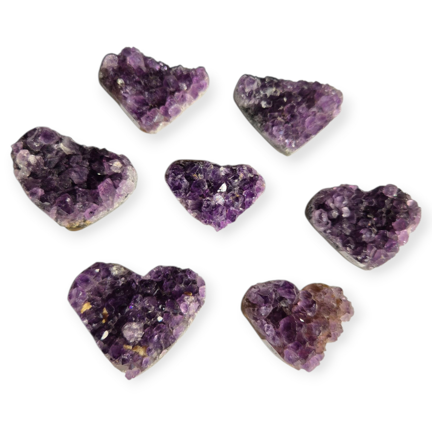 Crystals - Amethyst Cluster Hearts