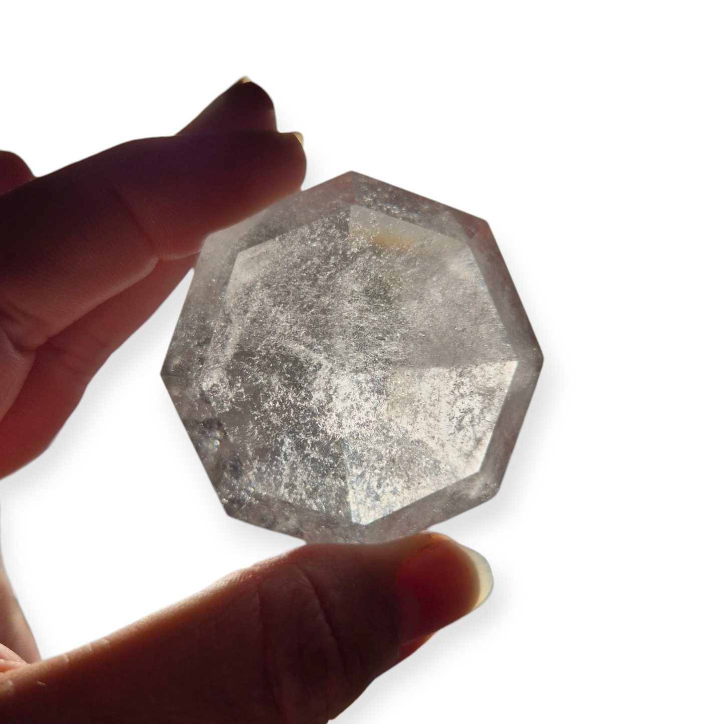 Crystals - Clear Quartz Faceted Diamond
