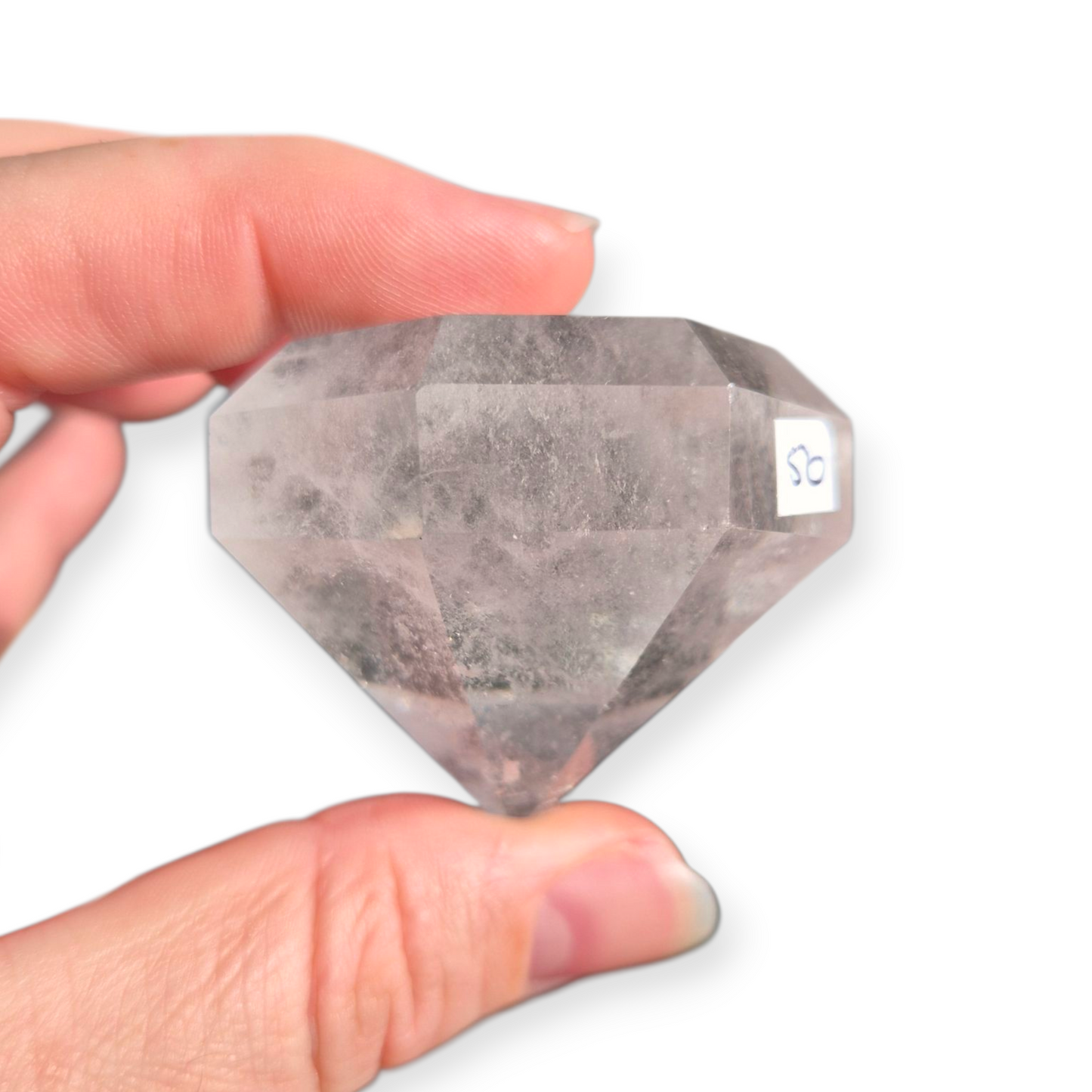 Crystals - Clear Quartz Faceted Diamond