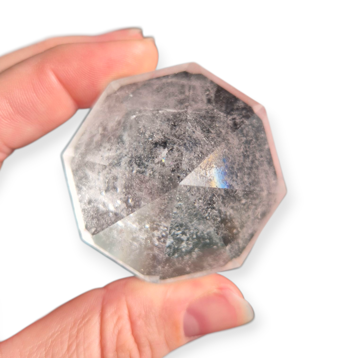 Crystals - Clear Quartz Faceted Diamond