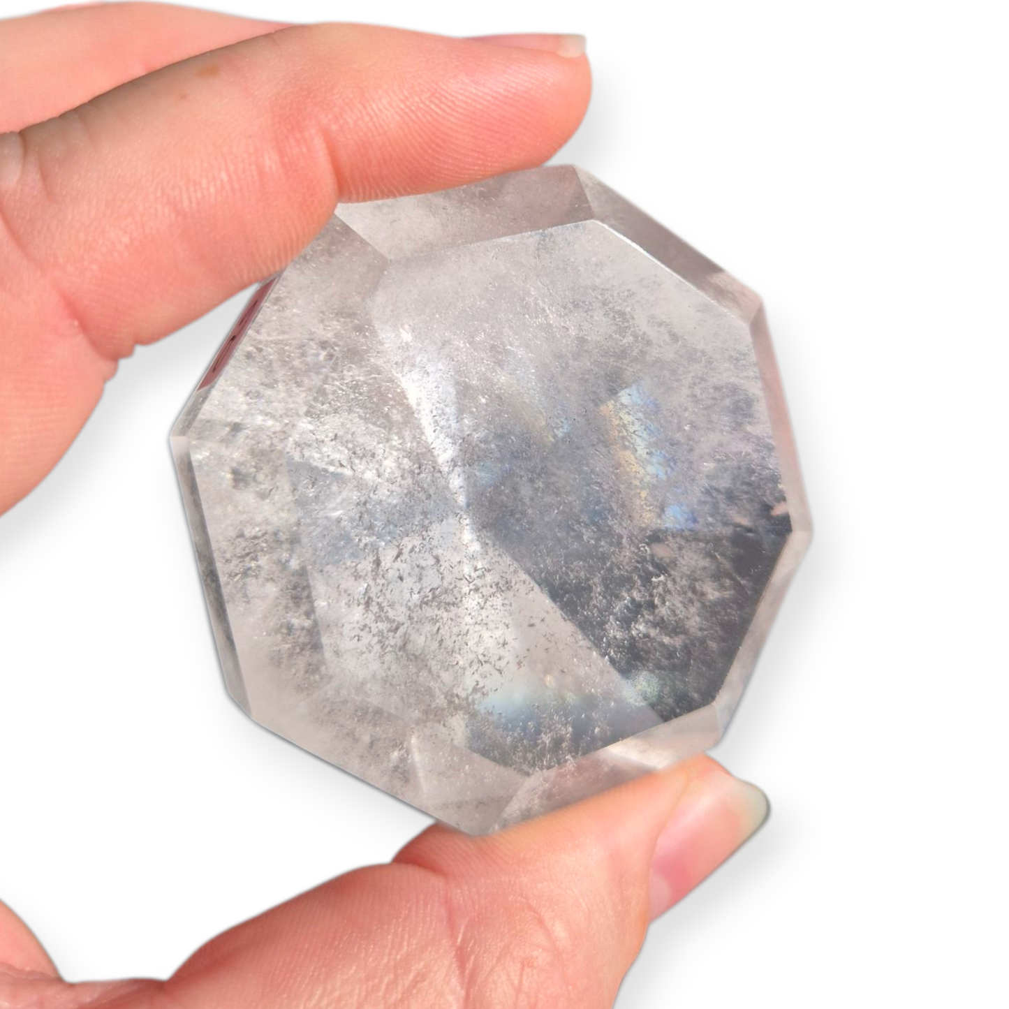 Crystals - Clear Quartz Faceted Diamond