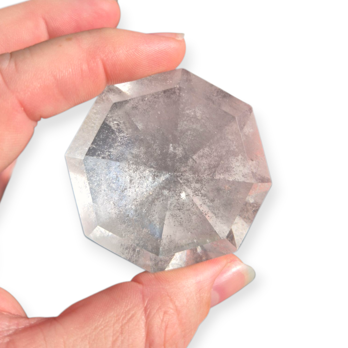 Crystals - Clear Quartz Faceted Diamond