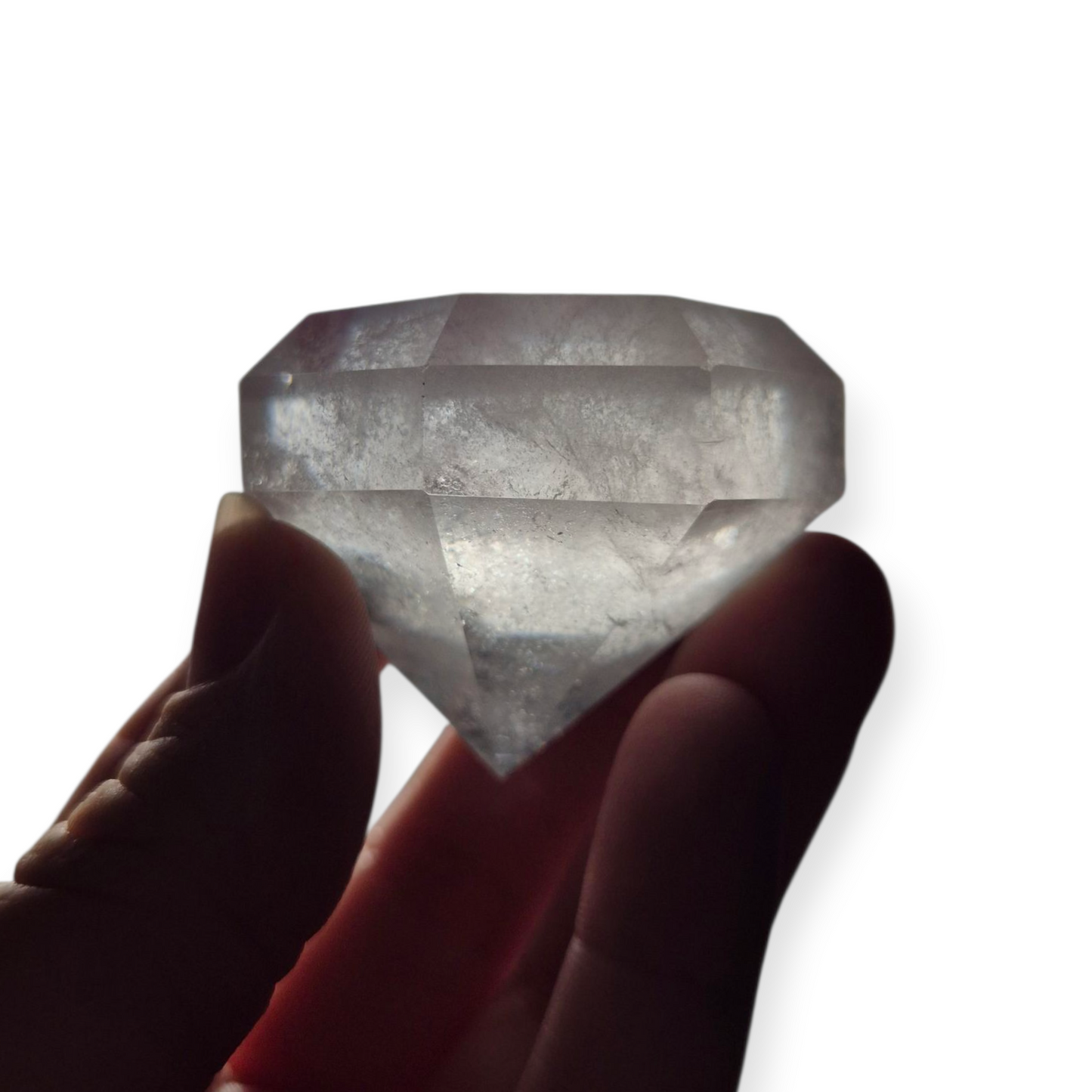 Crystals - Clear Quartz Faceted Diamond