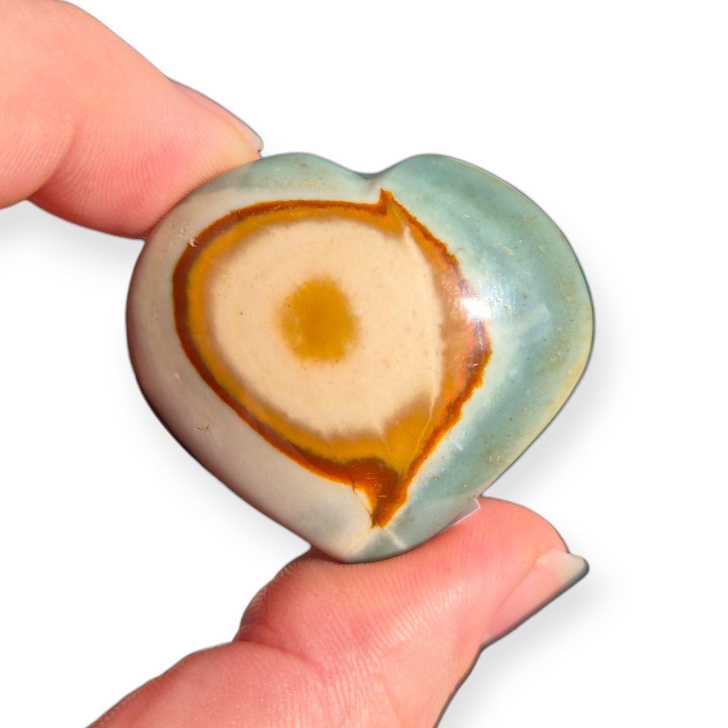 Crystals - Polychrome Jasper Heart Carvings