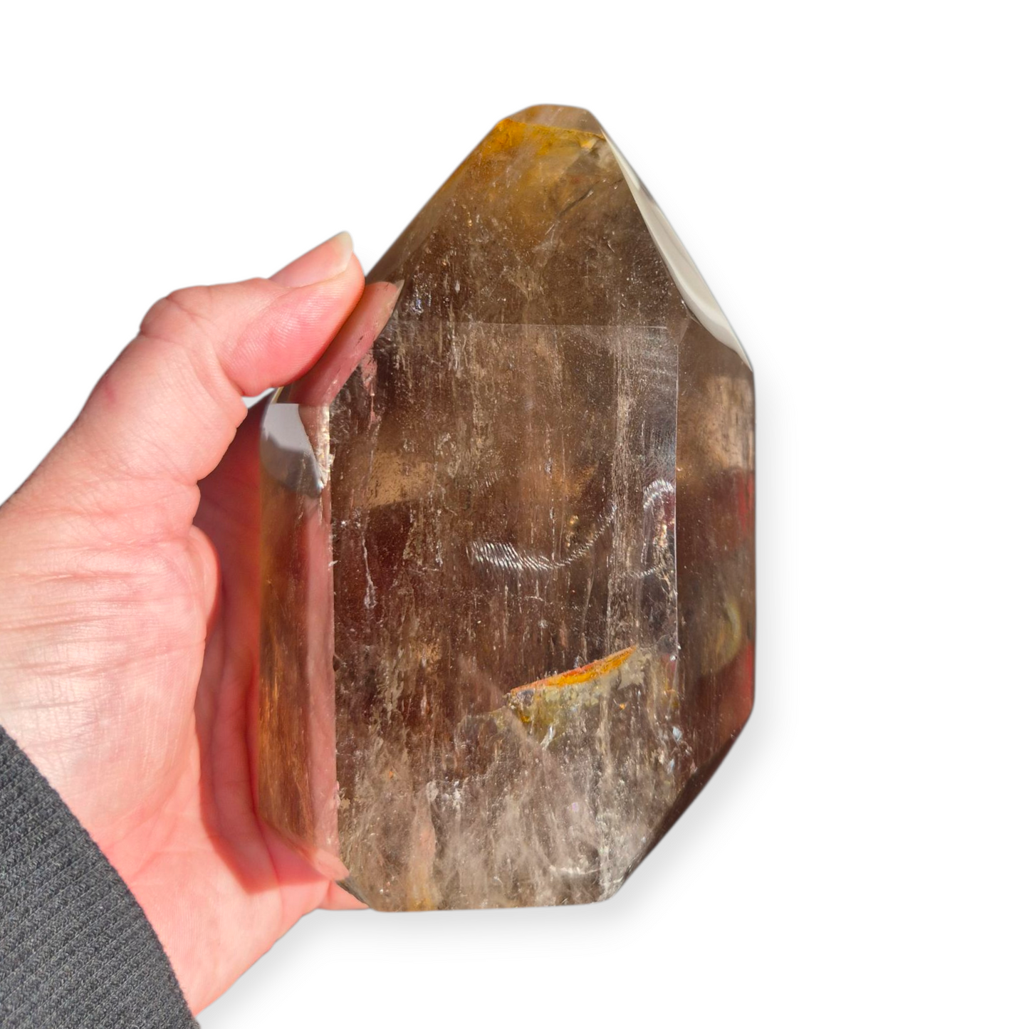 Crystals - Smoky Quartz Polished Freeform Point/Tower