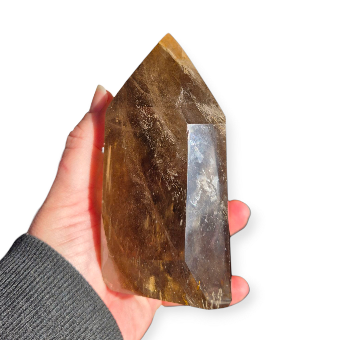 Crystals - Smoky Quartz Polished Freeform Point/Tower