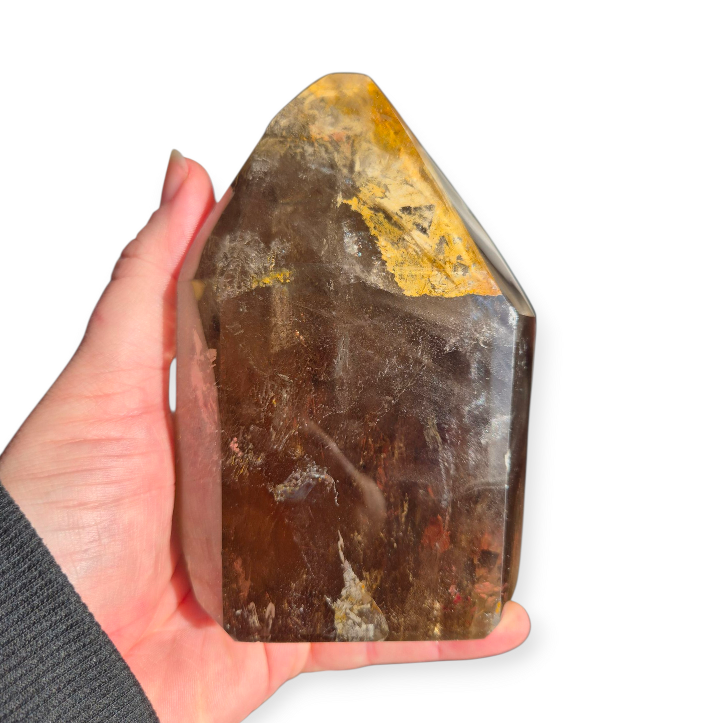 Crystals - Smoky Quartz Polished Freeform Point/Tower