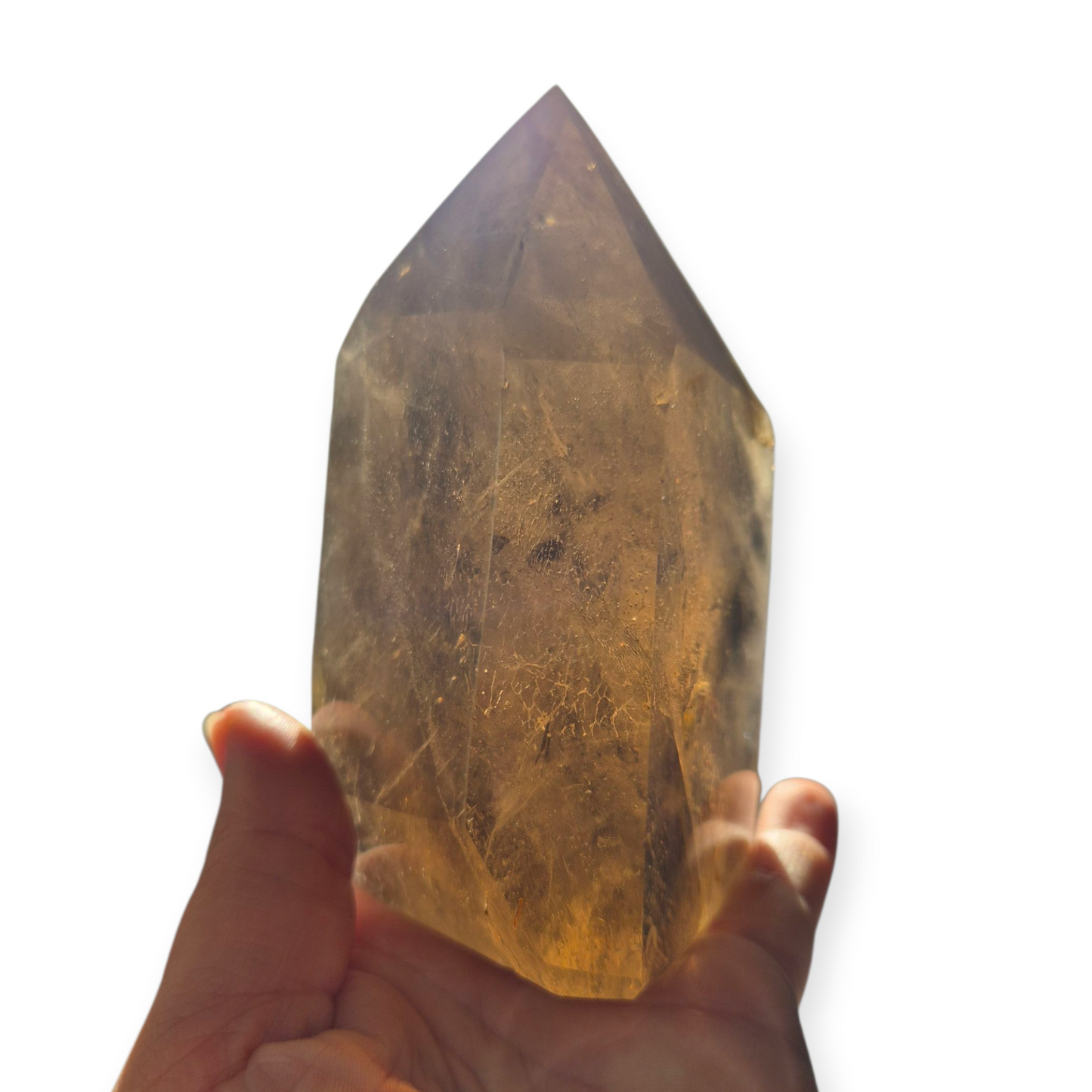Crystals - Smoky Quartz Polished Freeform Point/Tower