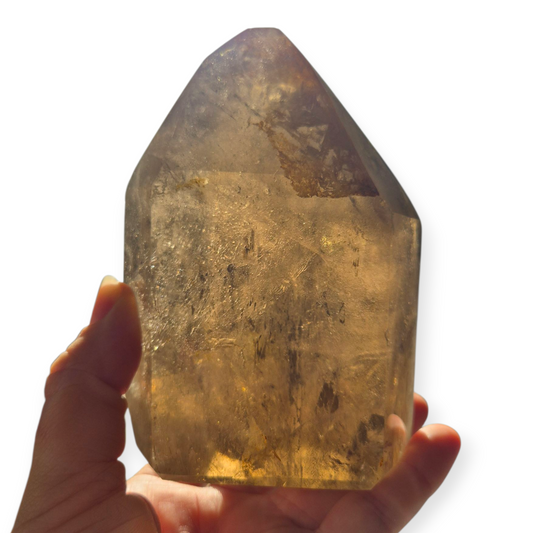 Crystals - Smoky Quartz Polished Freeform Point/Tower