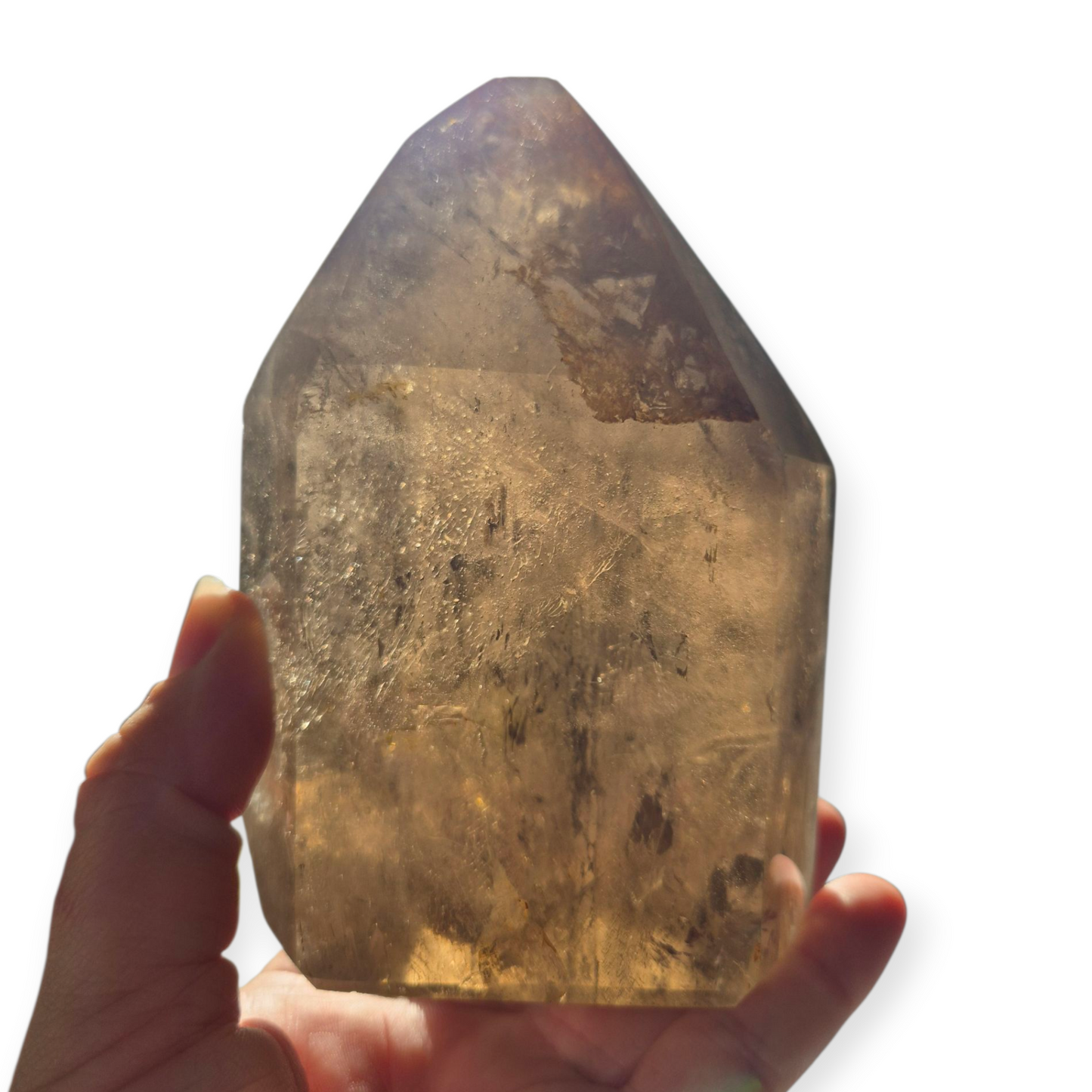 Crystals - Smoky Quartz Polished Freeform Point/Tower