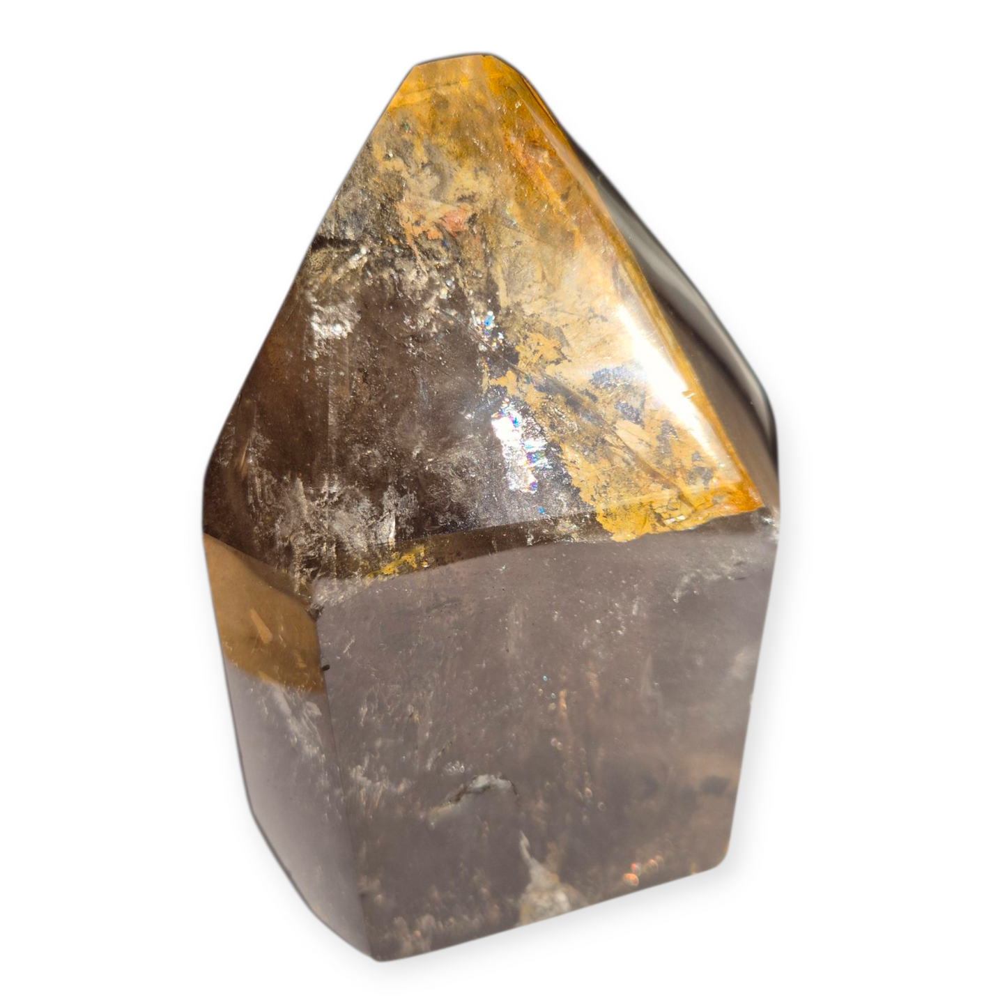 Crystals - Smoky Quartz Polished Freeform Point/Tower
