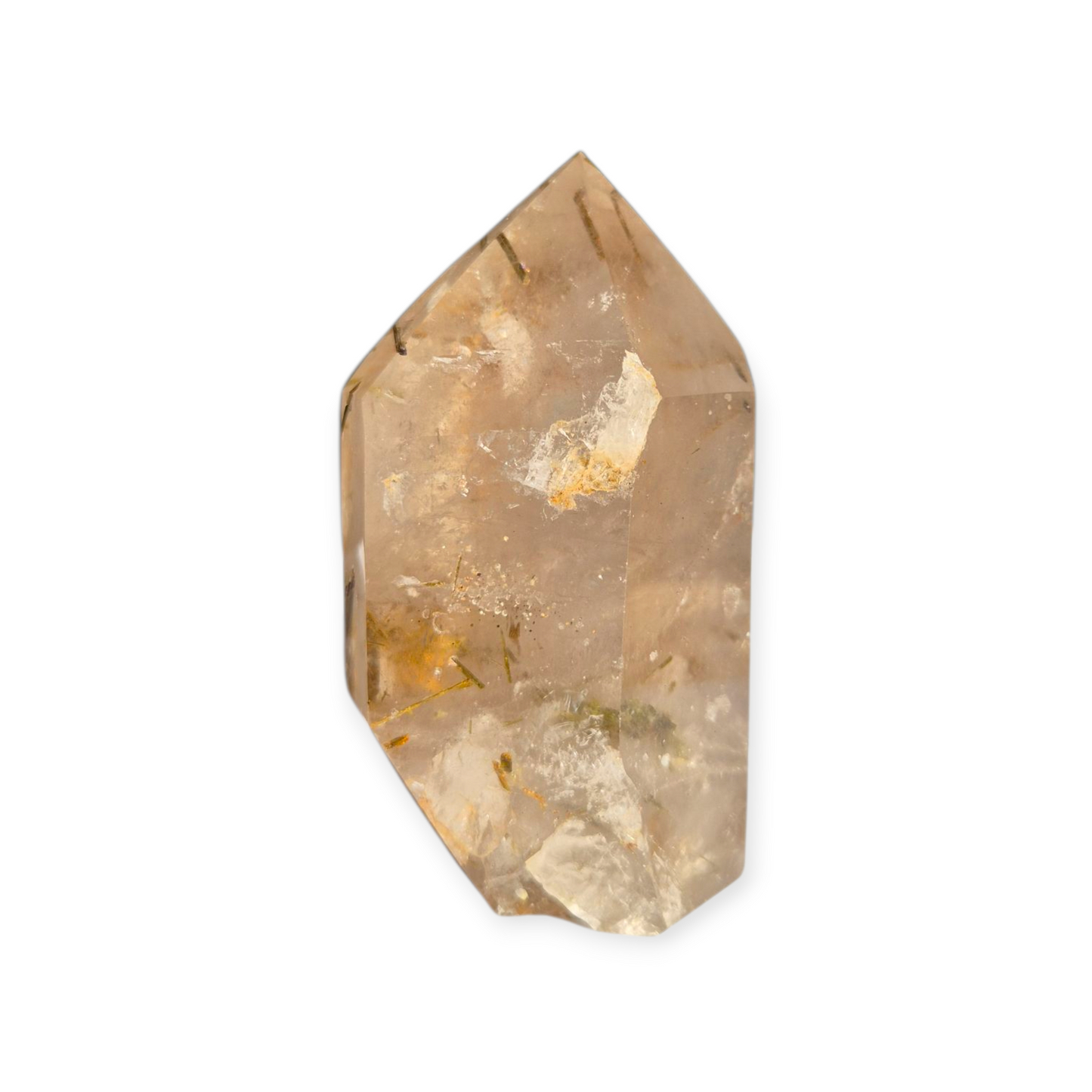 Crystals - Green Tourmaline in Smoky Quartz Generator/Tower