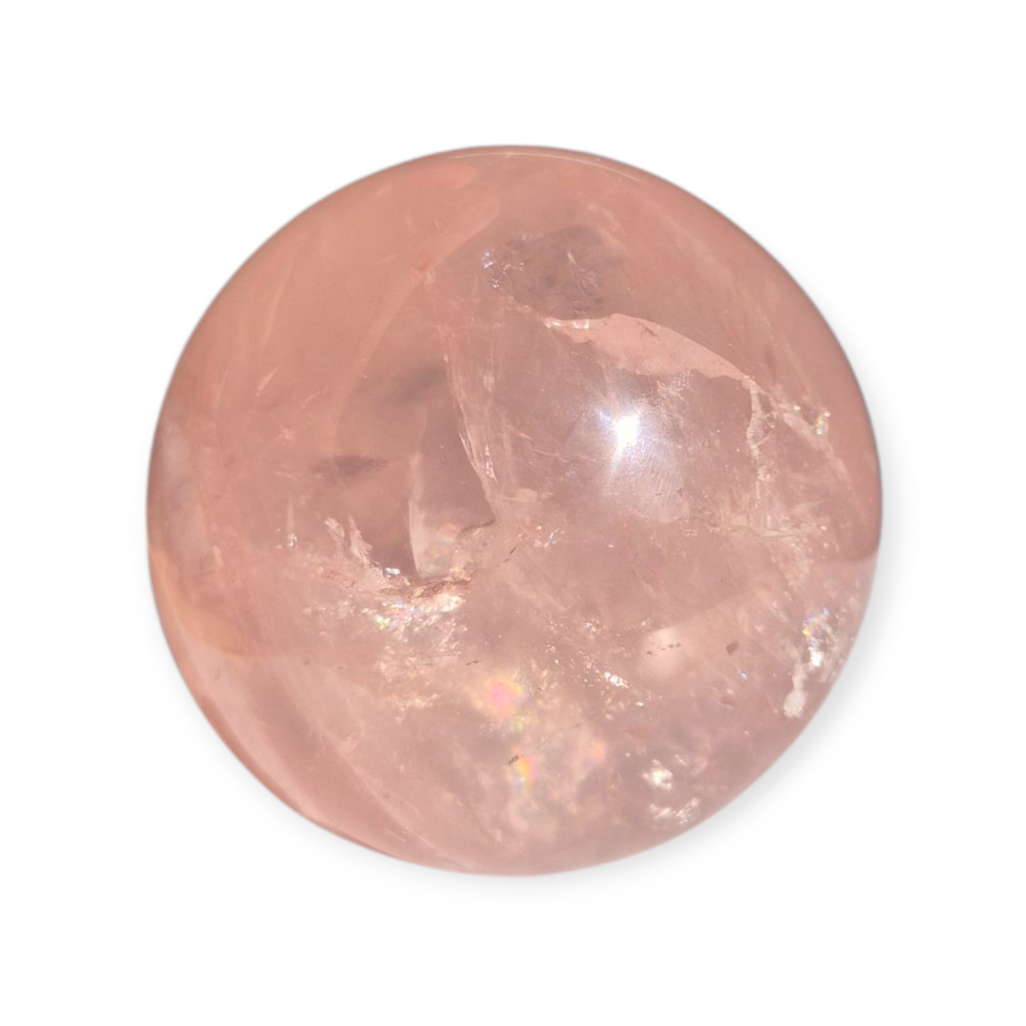 Crystals - Rose Quartz Sphere (with Star)