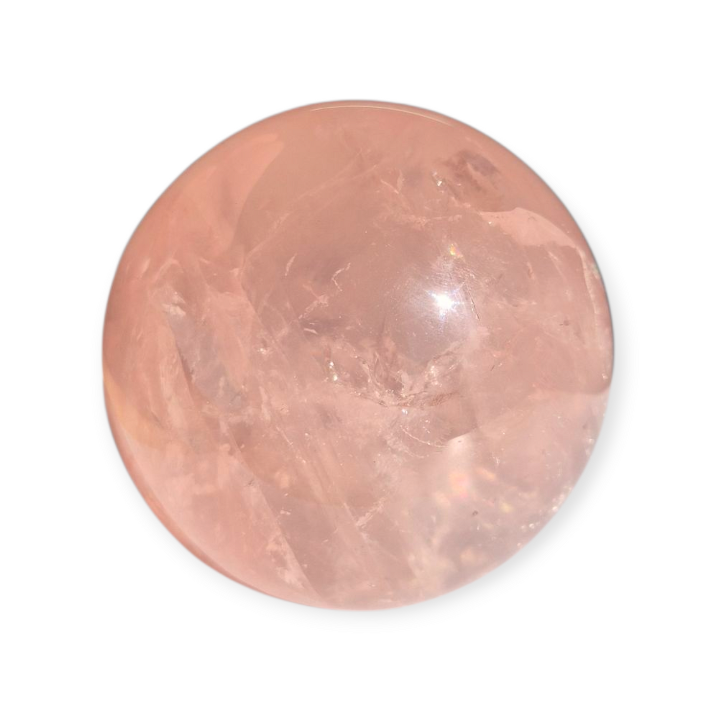 Crystals - Rose Quartz Sphere (with Star)