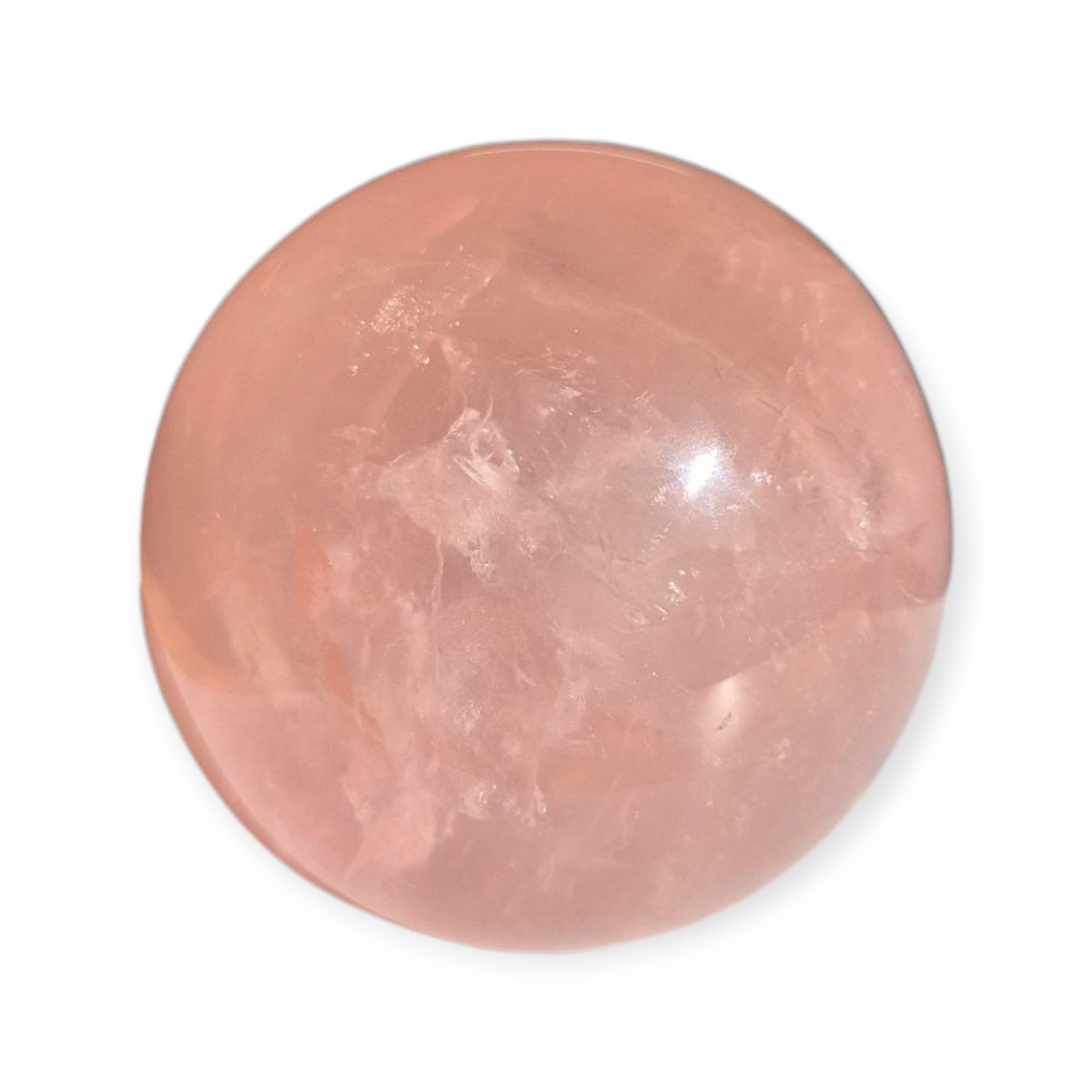 Crystals - Rose Quartz Sphere (with Star)