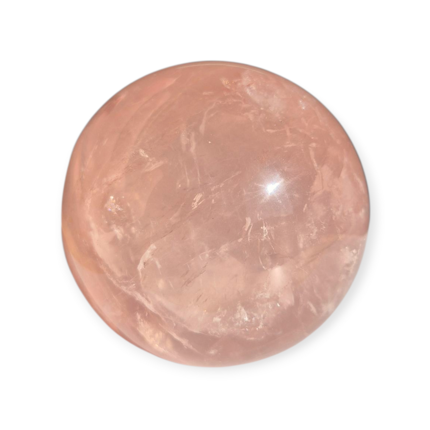 Crystals - Rose Quartz Sphere (with Star)
